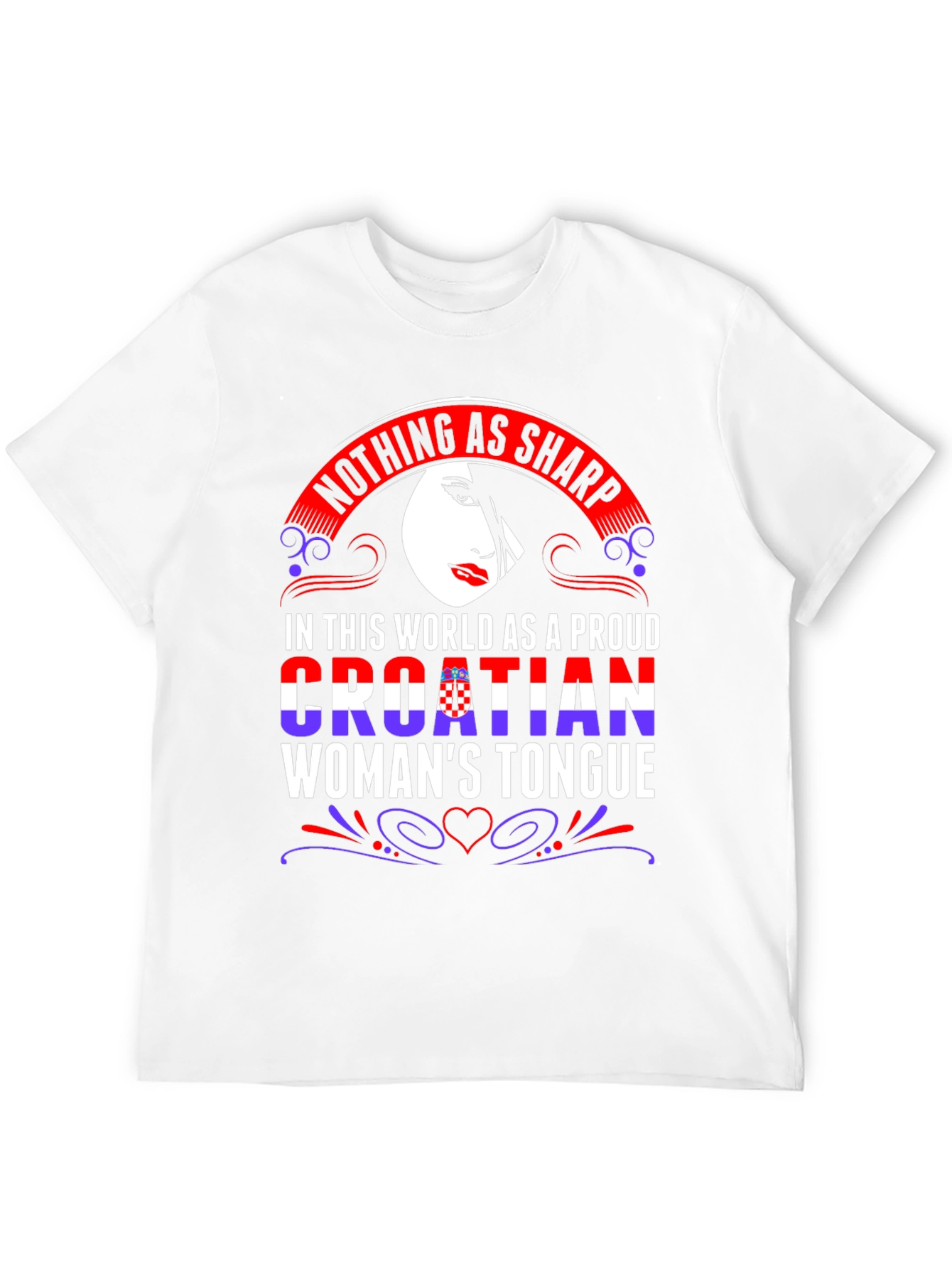 Proud Croatian Womans Tongue T-Shirt