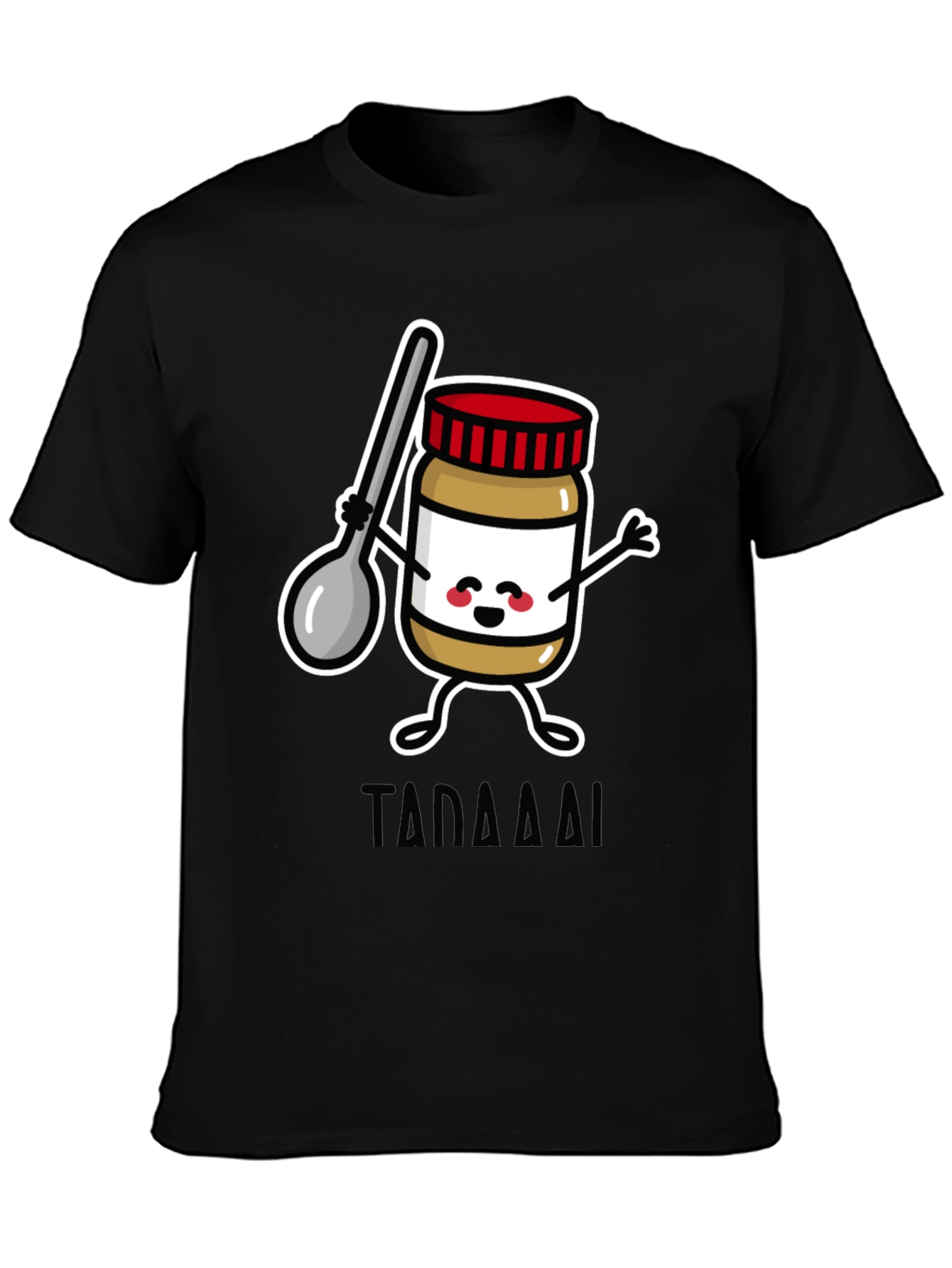 Peanut Butter Jar Cartoon Graphic Tee