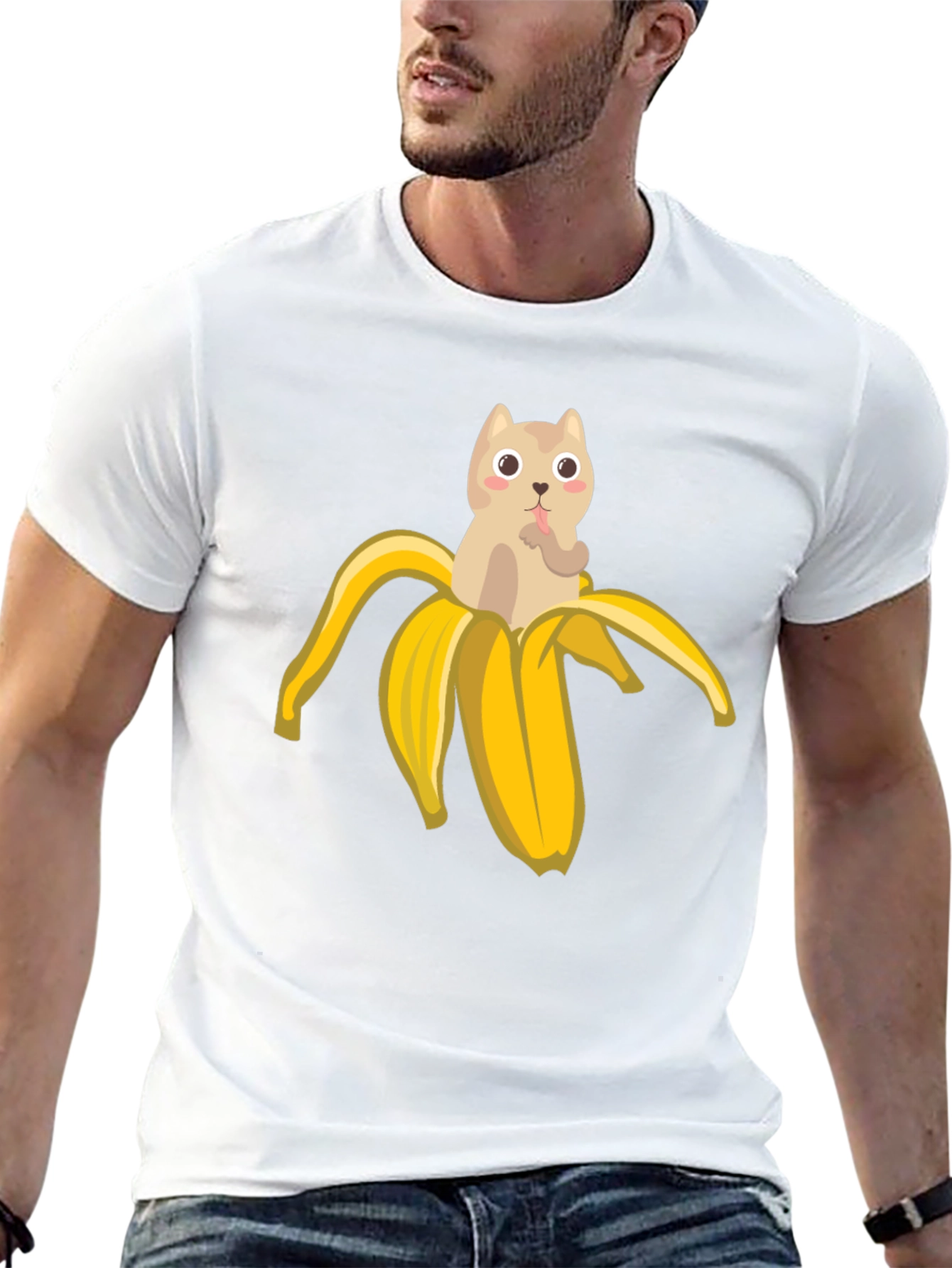 Banana Cat T-Shirt - Funny Graphic Tee