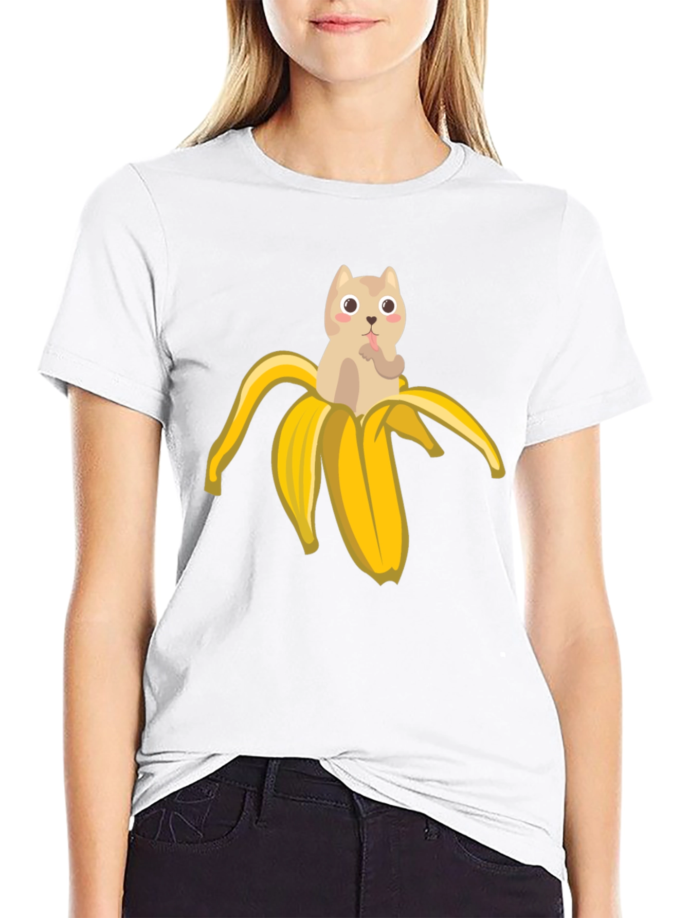 Banana Cat T-Shirt - Funny Graphic Tee