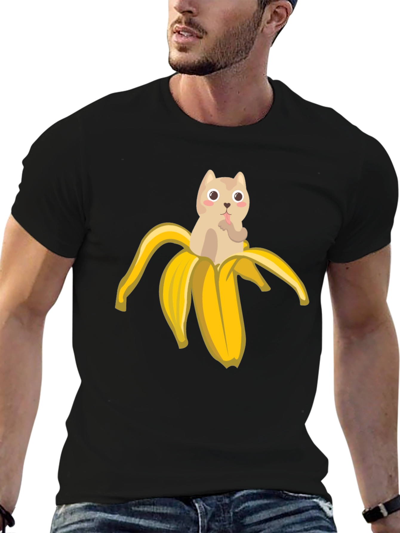 Banana Cat T-Shirt - Funny Graphic Tee