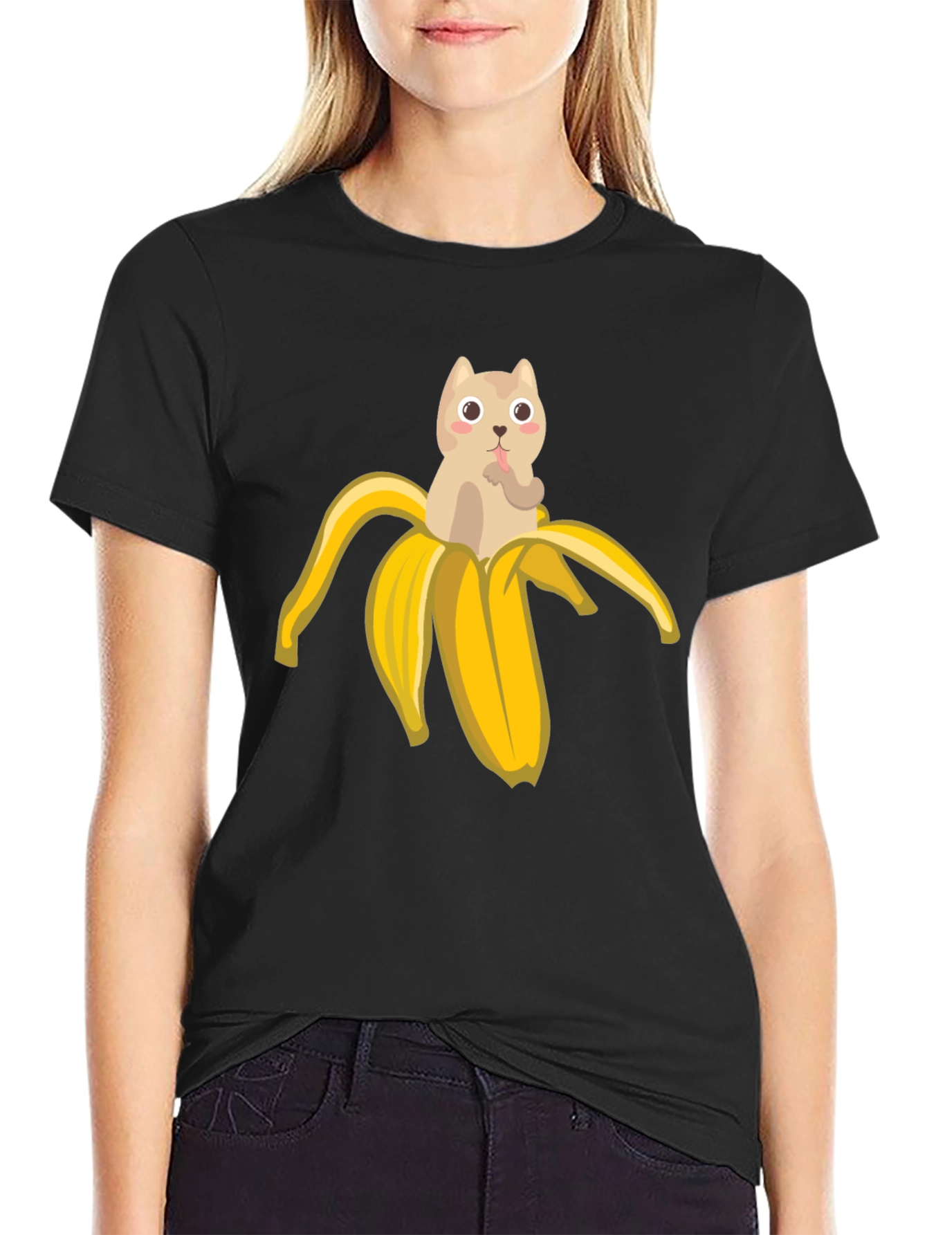 Banana Cat T-Shirt - Funny Graphic Tee