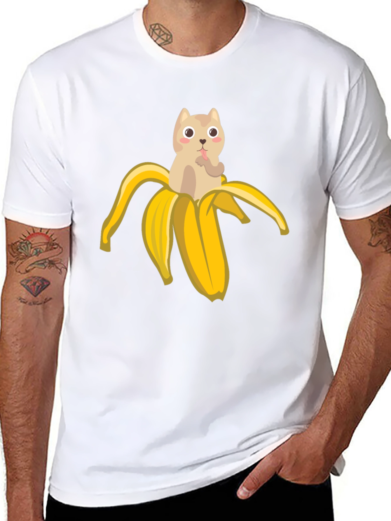 Banana Cat T-Shirt - Funny Graphic Tee