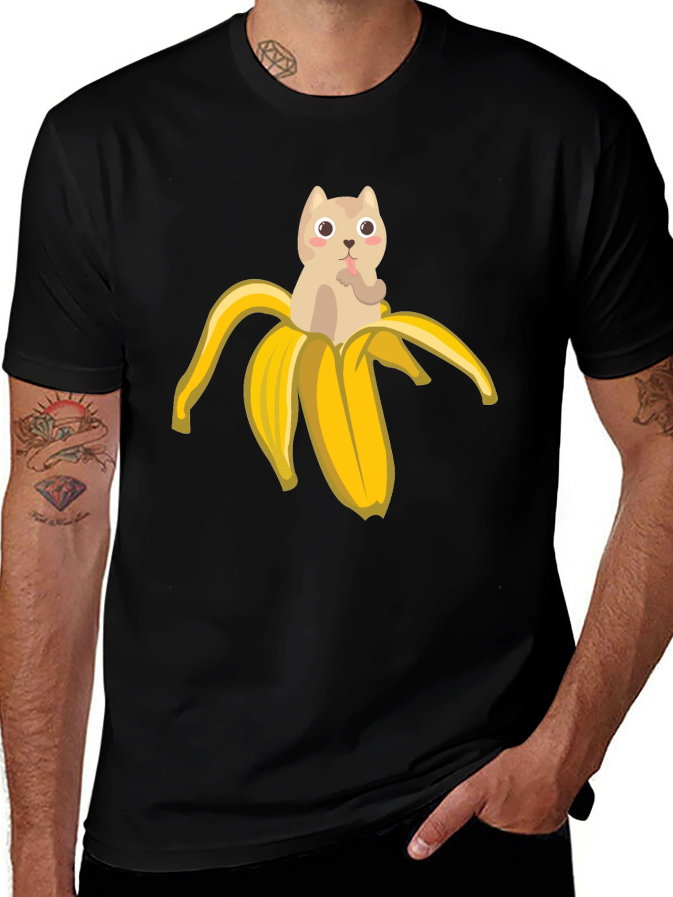 Banana Cat T-Shirt - Funny Graphic Tee