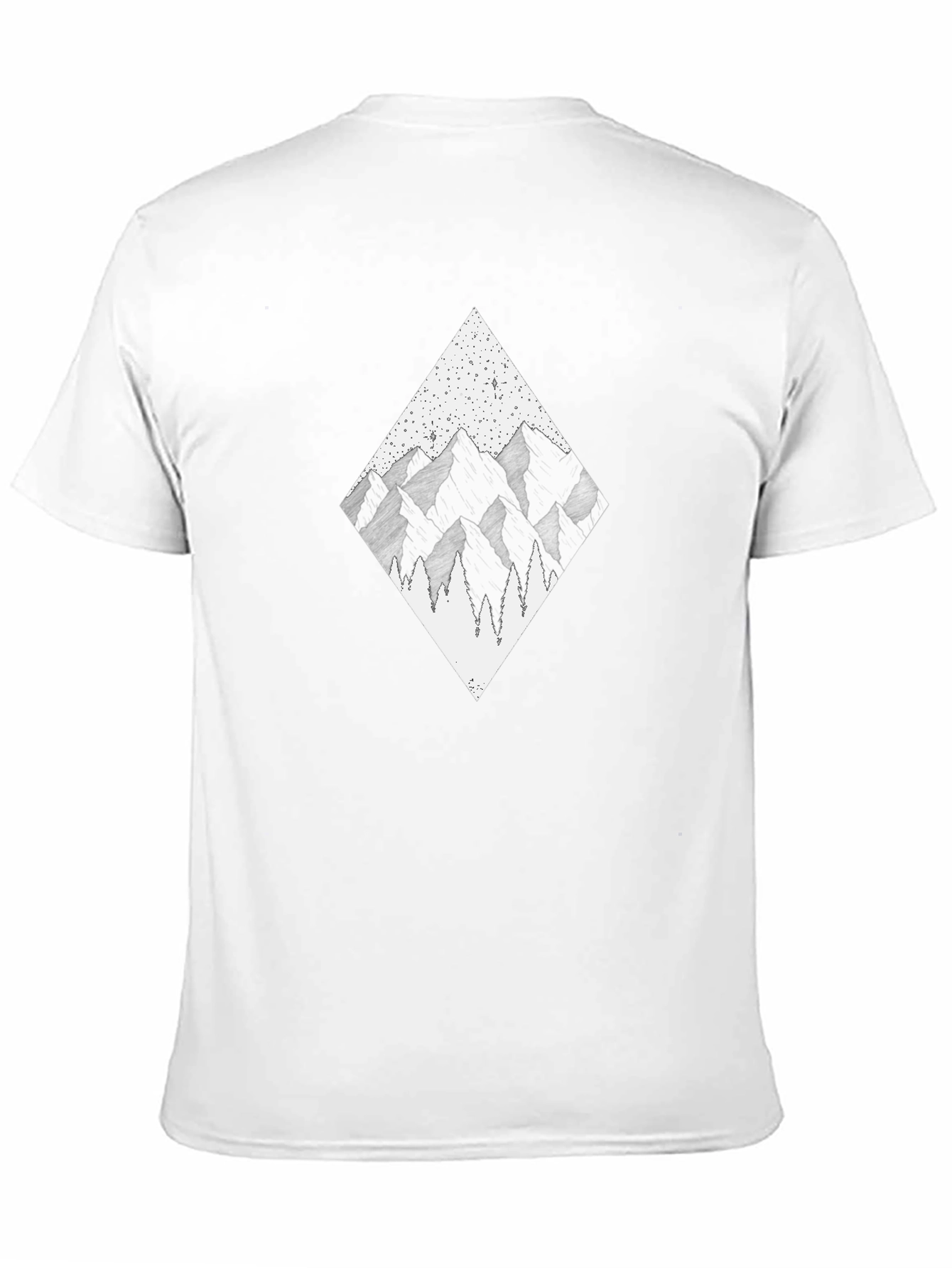 Mountainscape Diamond Graphic Tee