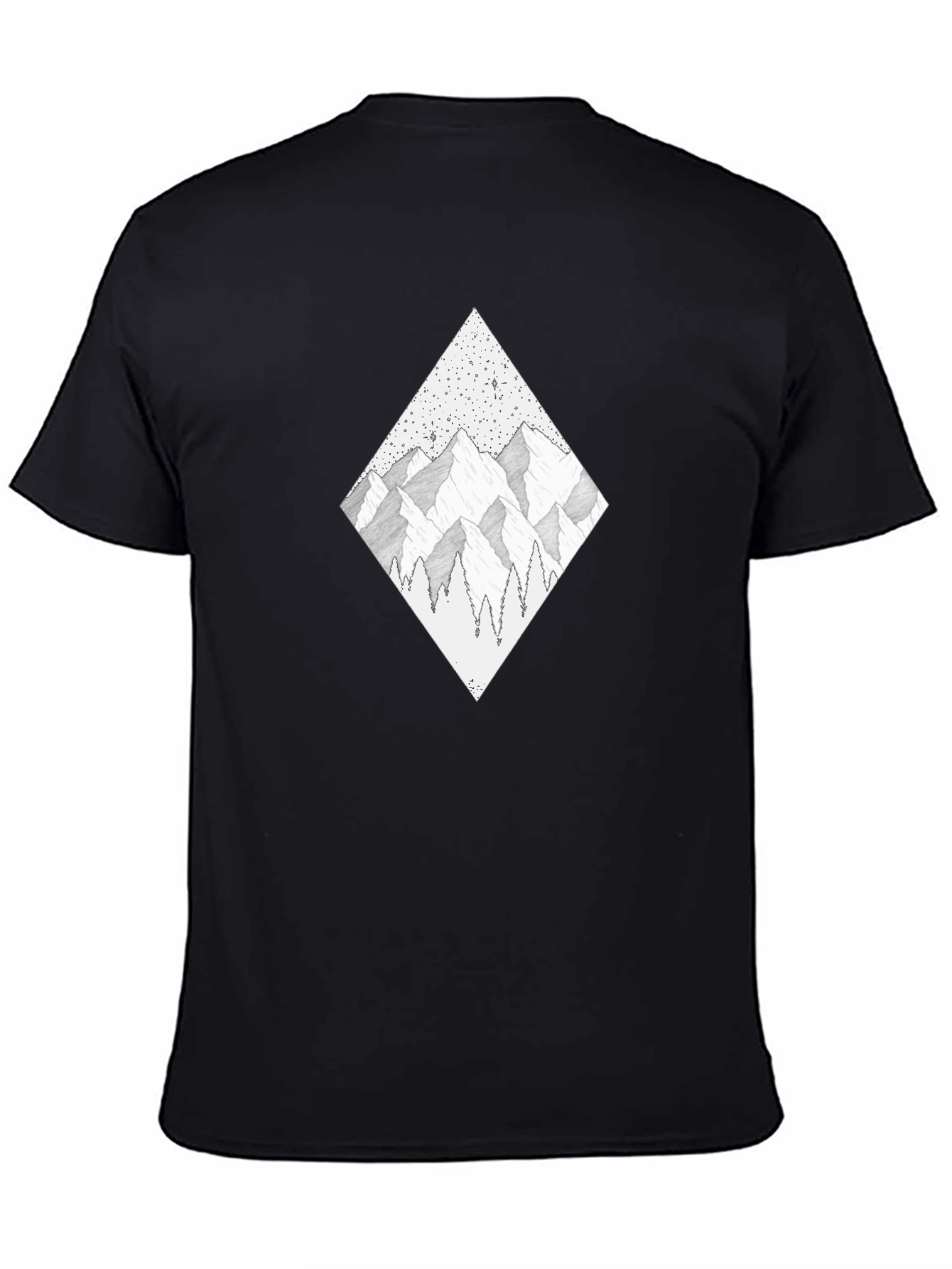 Mountainscape Diamond Graphic Tee