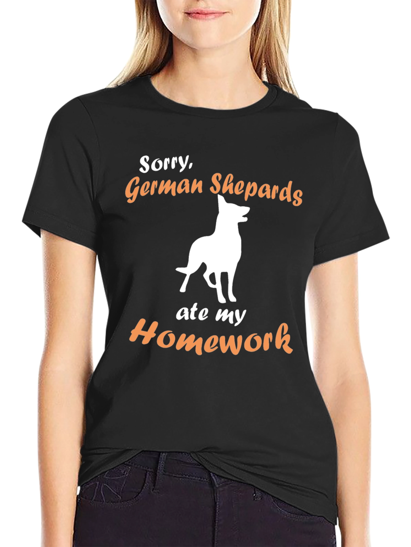 German Shepherd Ate My Homework T-Shirt