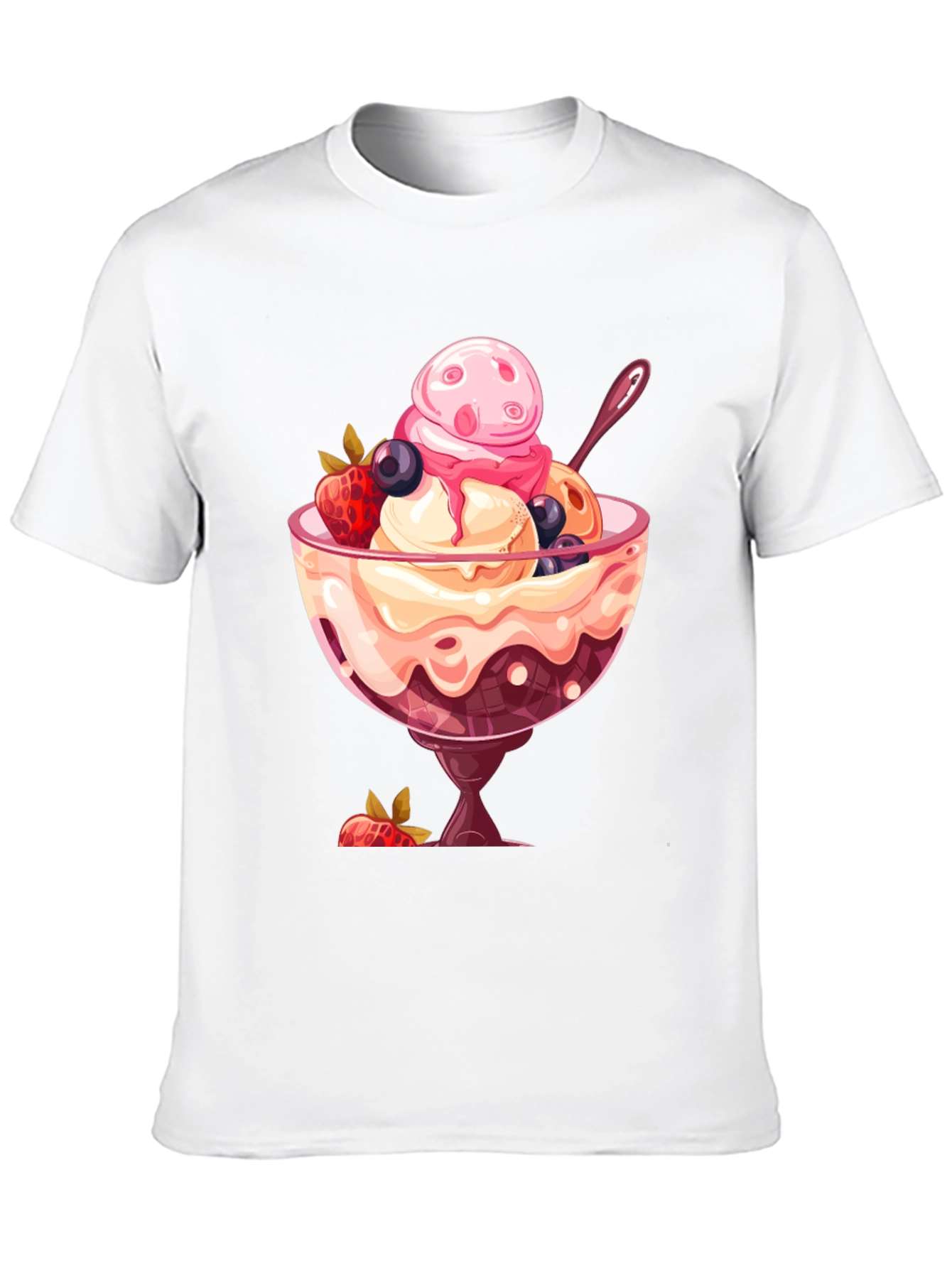 Ice Cream Sundae Graphic T-Shirt