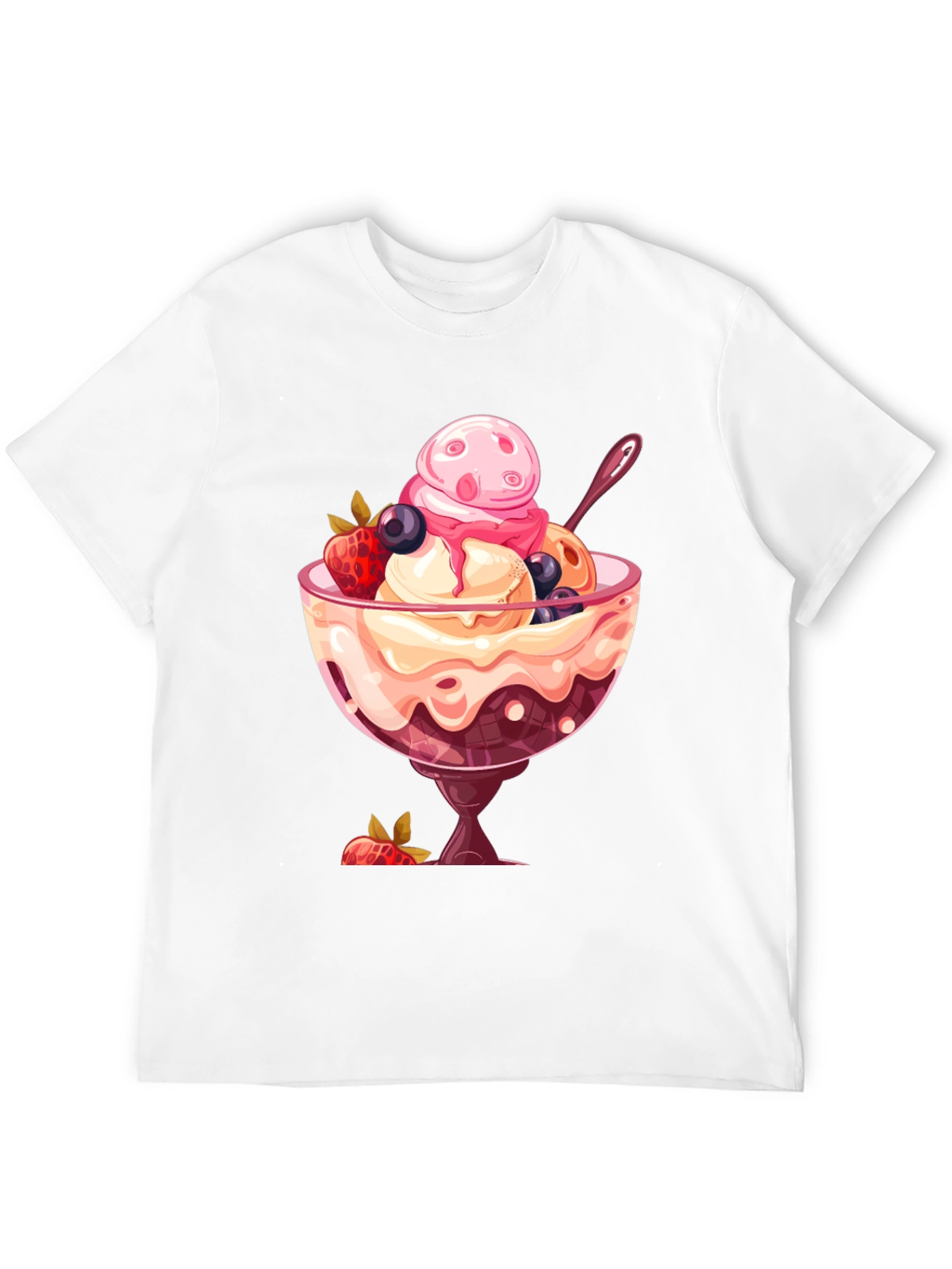Ice Cream Sundae Graphic T-Shirt