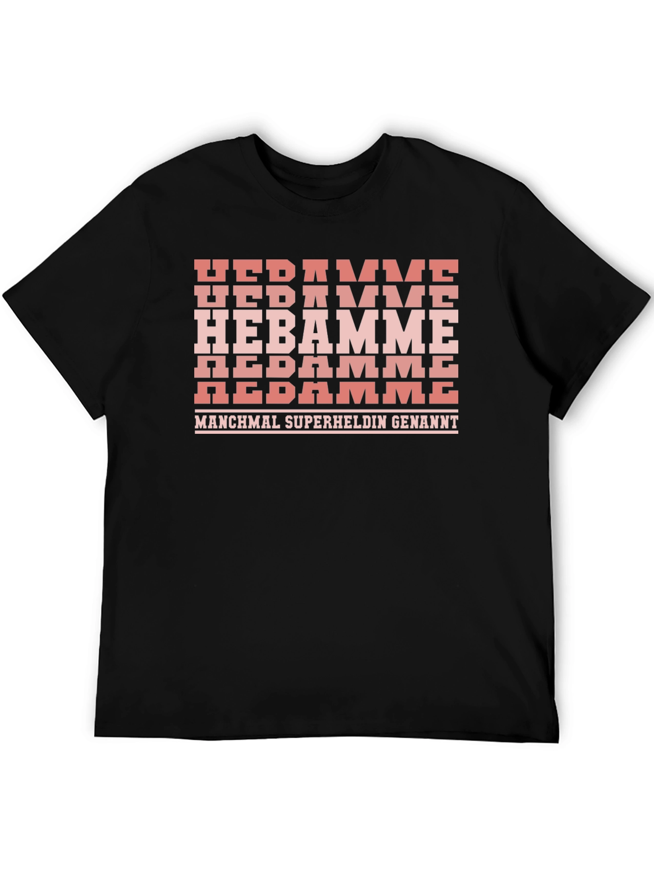 Hebamme Superheldin T-Shirt - German Midwife Tee
