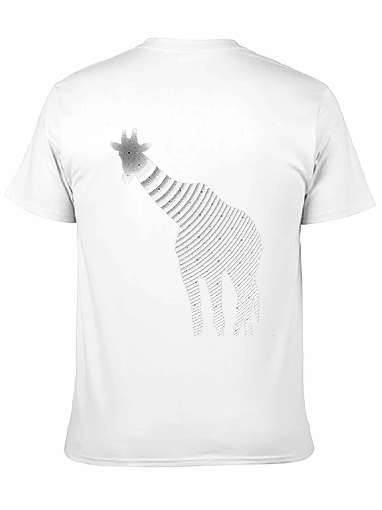 Giraffe Graphic Print Black T-Shirt