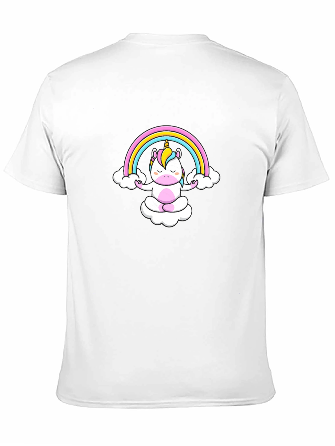 Unicorn Rainbow Meditation Graphic T-Shirt