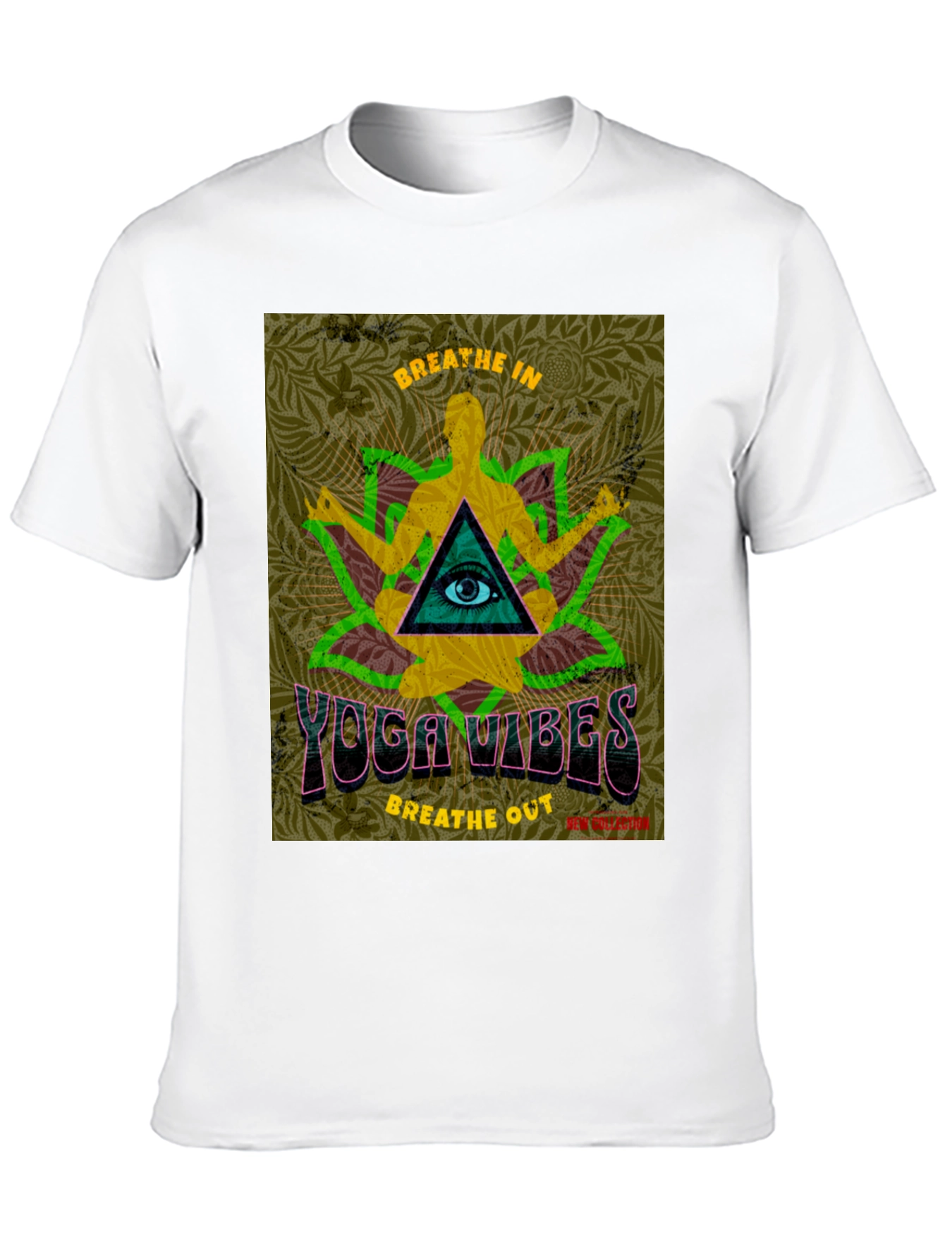 Yoga Vibes Graphic T-Shirt - Breathe In Breathe Out