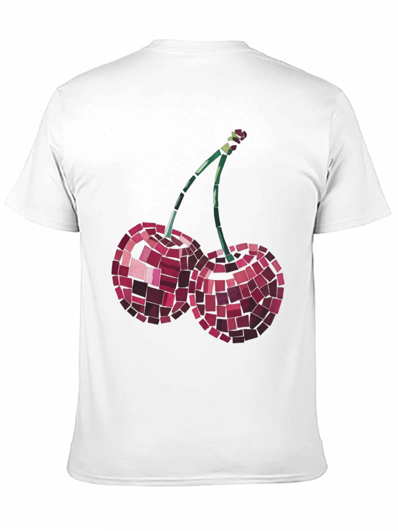 Cherry Mosaic Tee - Stylish Graphic Print T-Shirt
