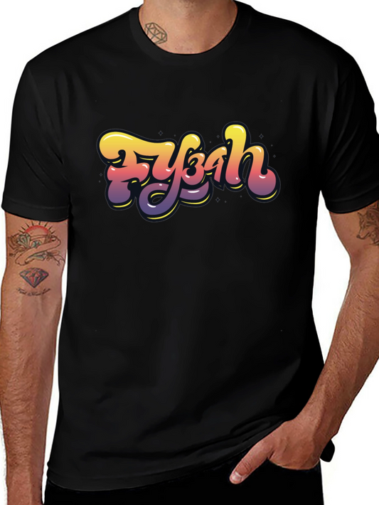 Fybah Gradient Graphic T-Shirt
