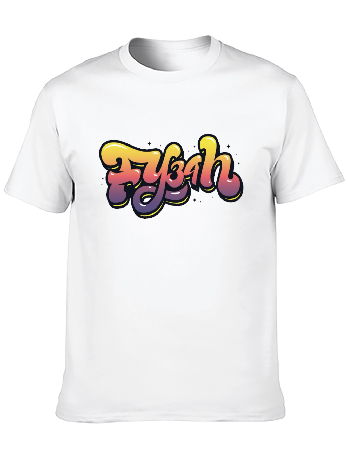 Fybah Gradient Graphic T-Shirt