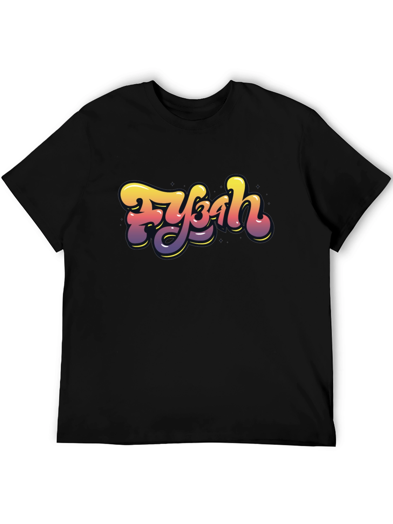 Fybah Gradient Graphic T-Shirt