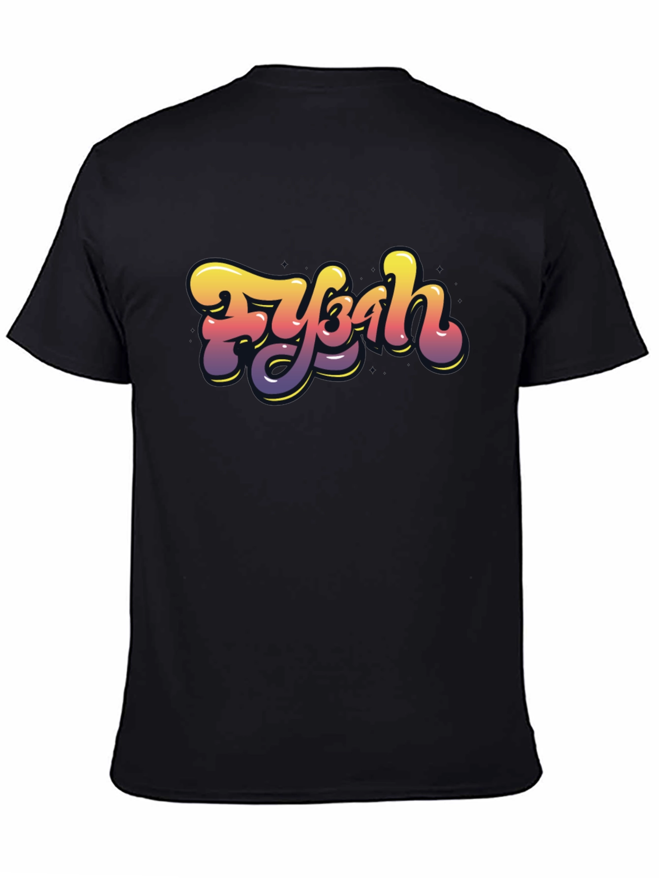 Fybah Gradient Graphic T-Shirt