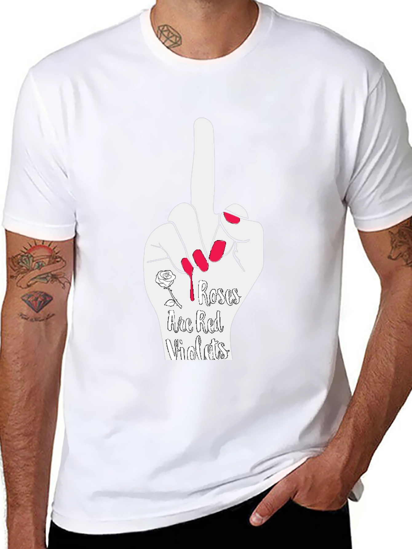Roses Are Red T-Shirt Offensive Humor Graphic Tee
