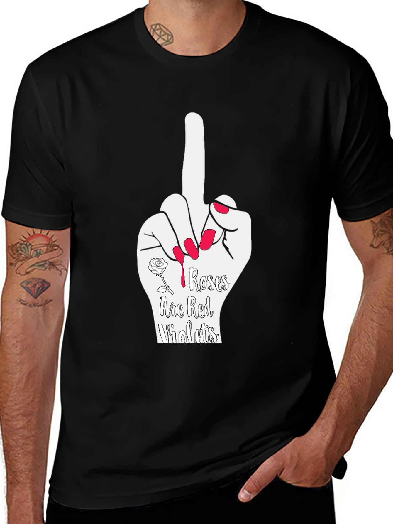 Roses Are Red T-Shirt Offensive Humor Graphic Tee