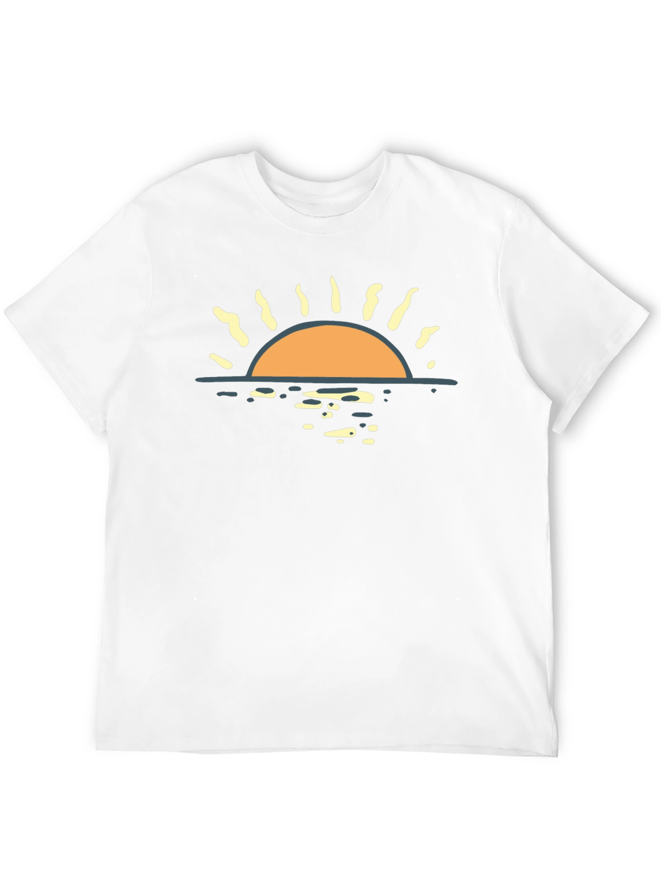 Sunset Graphic Black T-Shirt