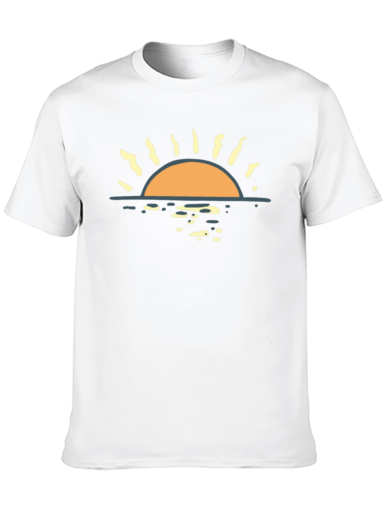 Sunset Graphic Black T-Shirt