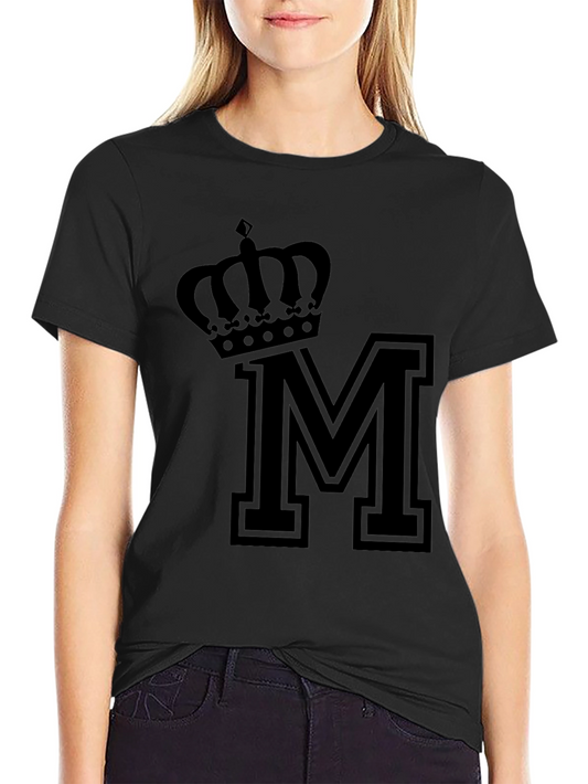 Crown M Black T-Shirt
