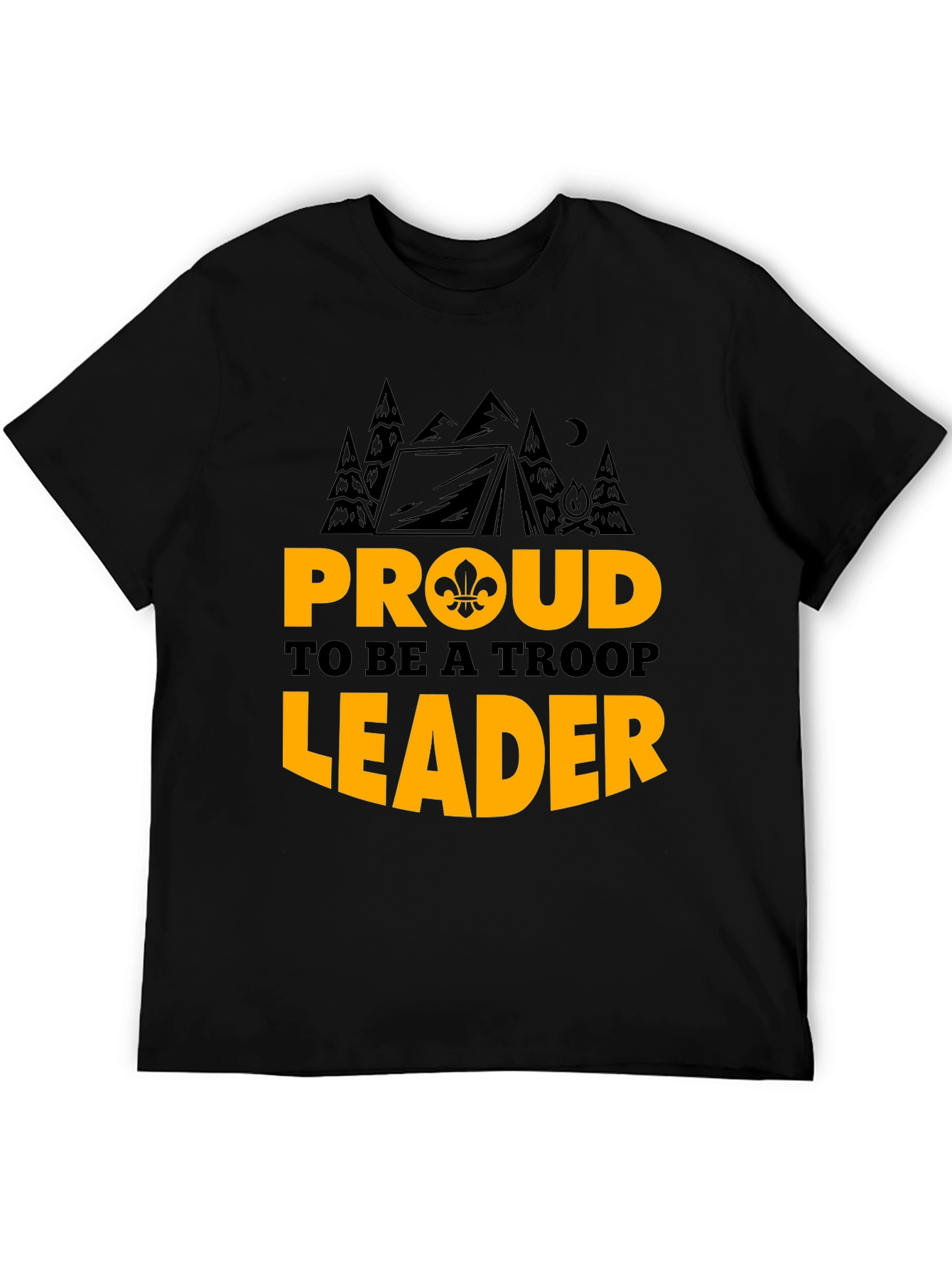 Proud Troop Leader Graphic T-Shirt - Camping Design
