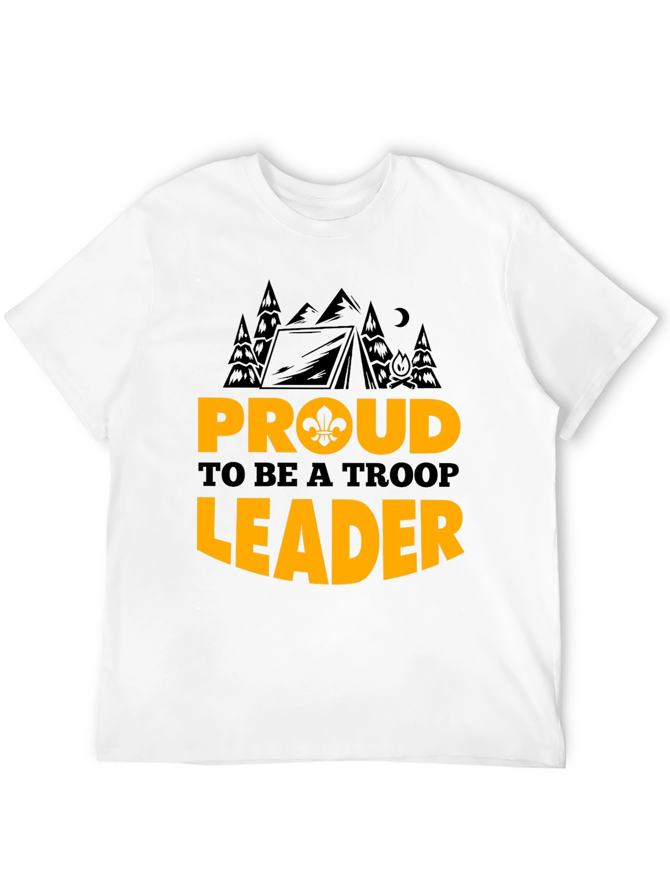 Proud Troop Leader Graphic T-Shirt - Camping Design