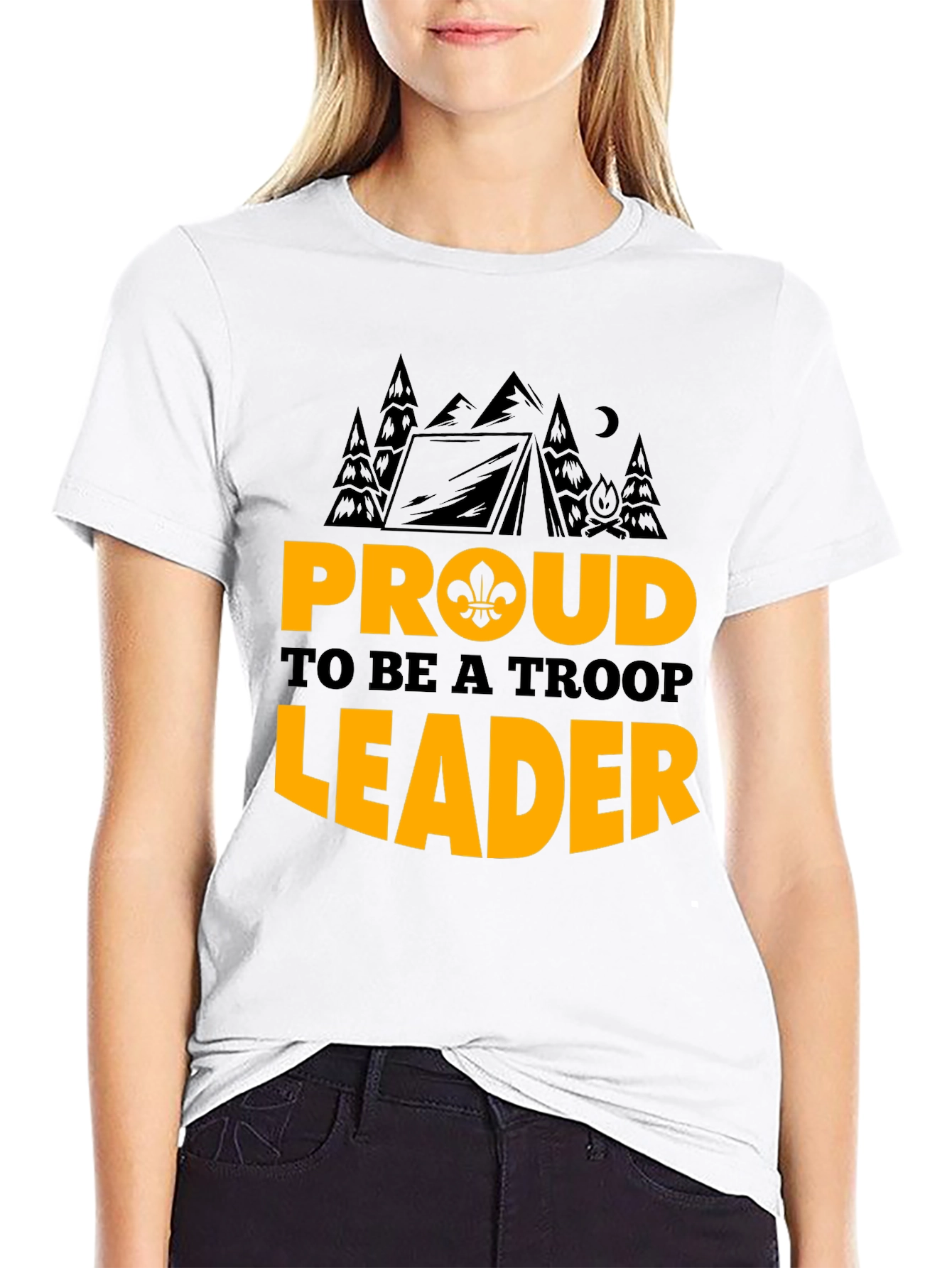 Proud Troop Leader Graphic T-Shirt - Camping Design