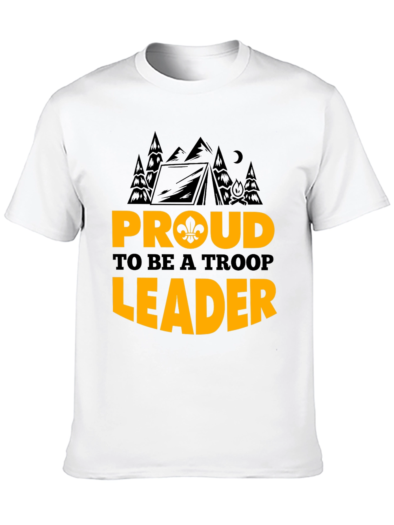 Proud Troop Leader Graphic T-Shirt - Camping Design