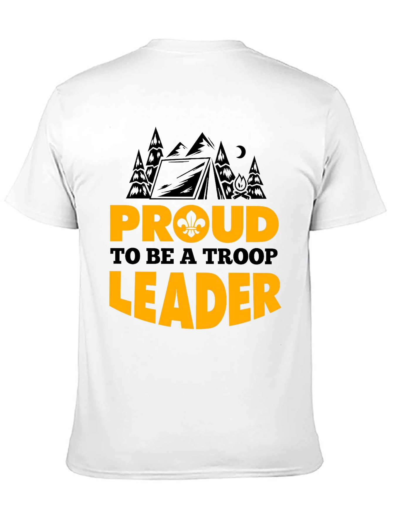 Proud Troop Leader Graphic T-Shirt - Camping Design