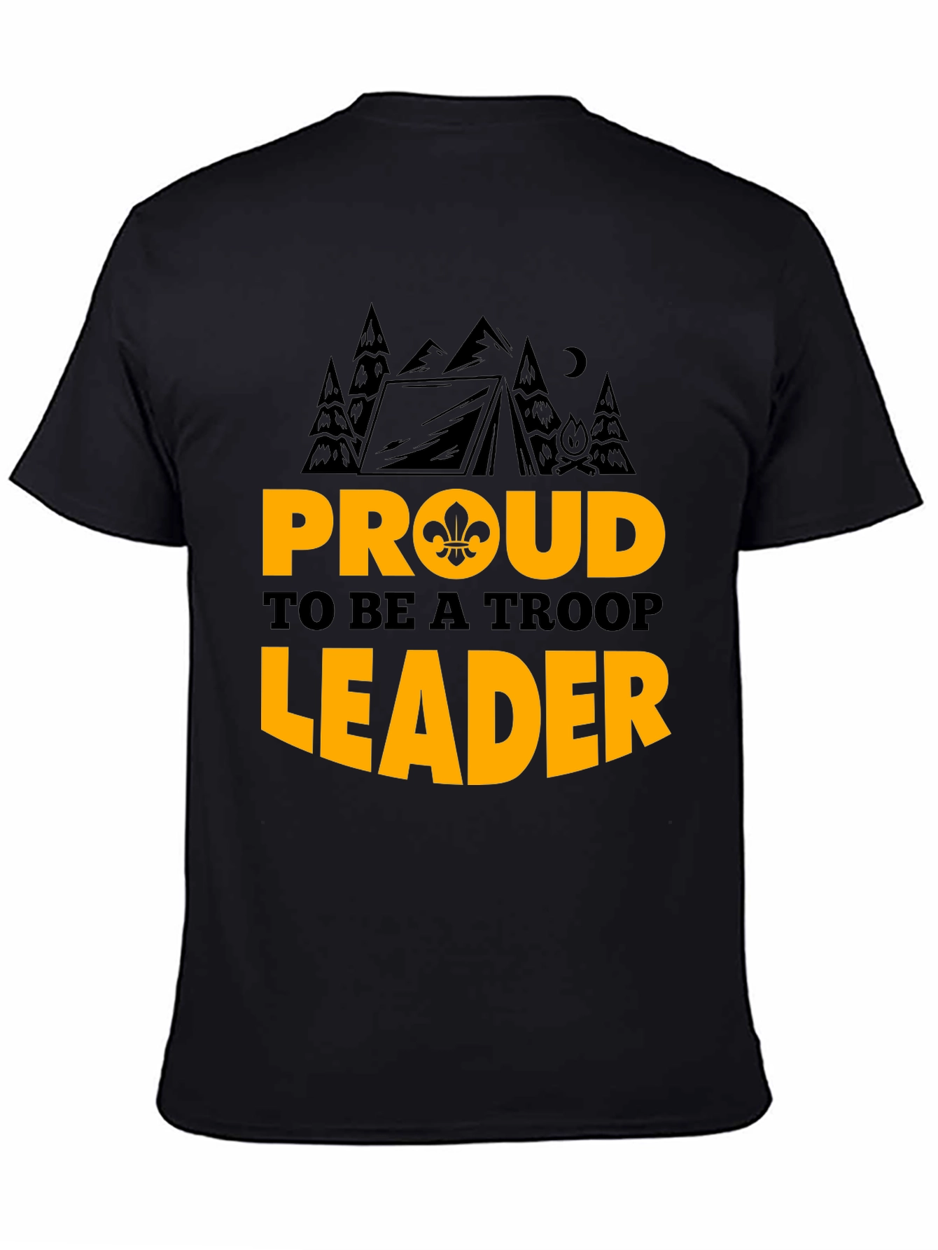 Proud Troop Leader Graphic T-Shirt - Camping Design
