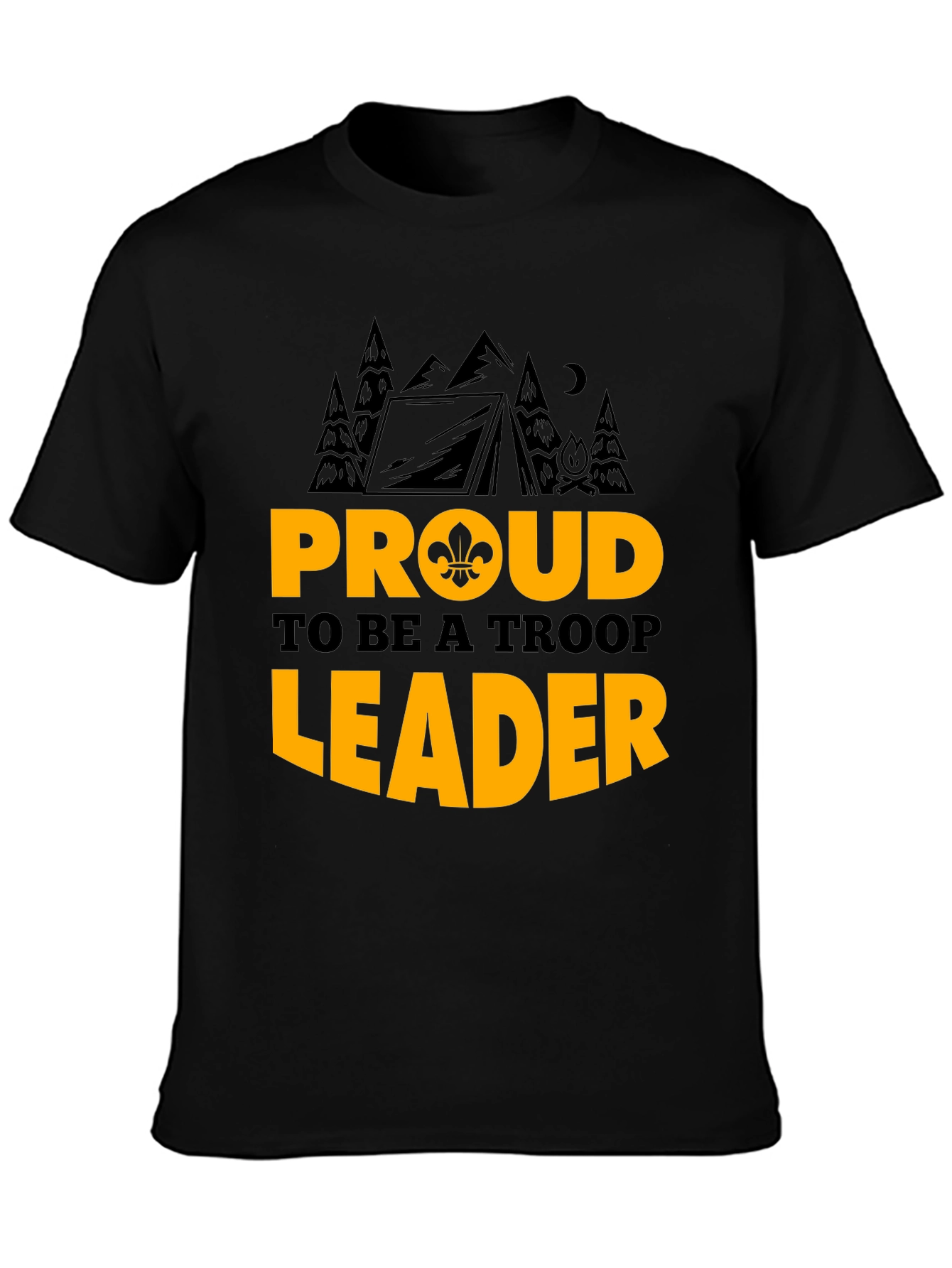 Proud Troop Leader Graphic T-Shirt - Camping Design