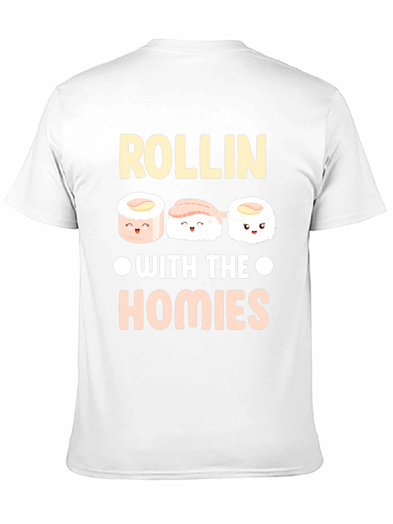 Rollin with the Homies Sushi Graphic T-Shirt
