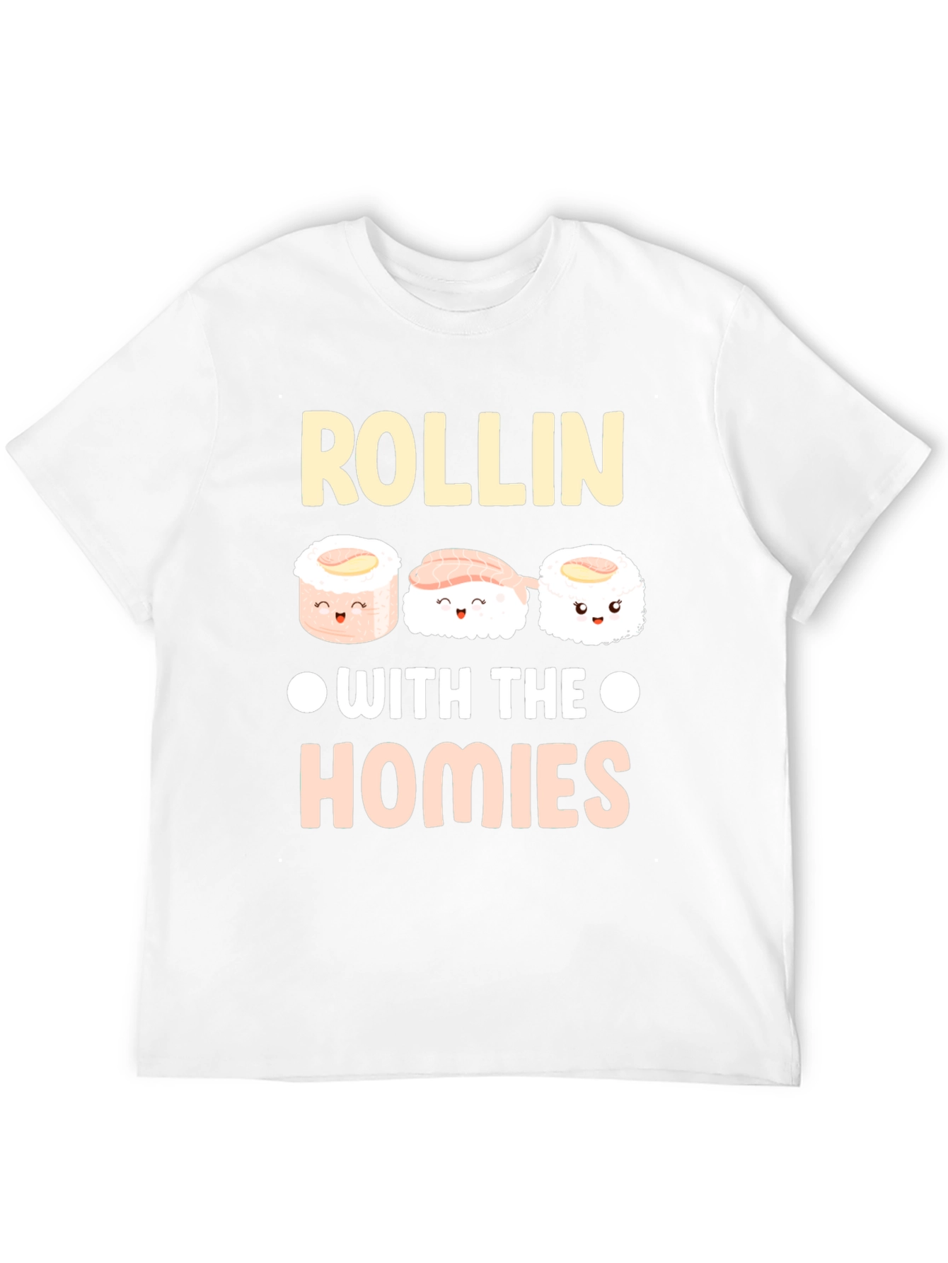 Rollin with the Homies Sushi Graphic T-Shirt