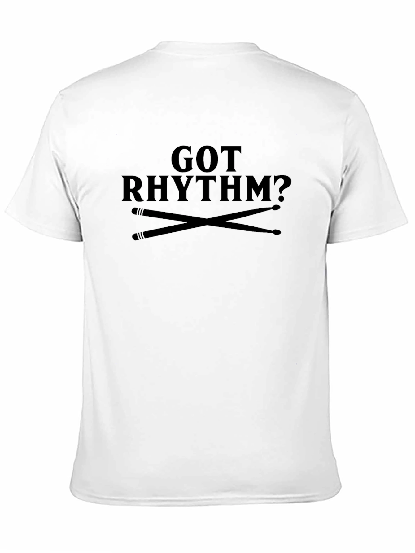 Got Rhythm? Mens Black Graphic T-Shirt
