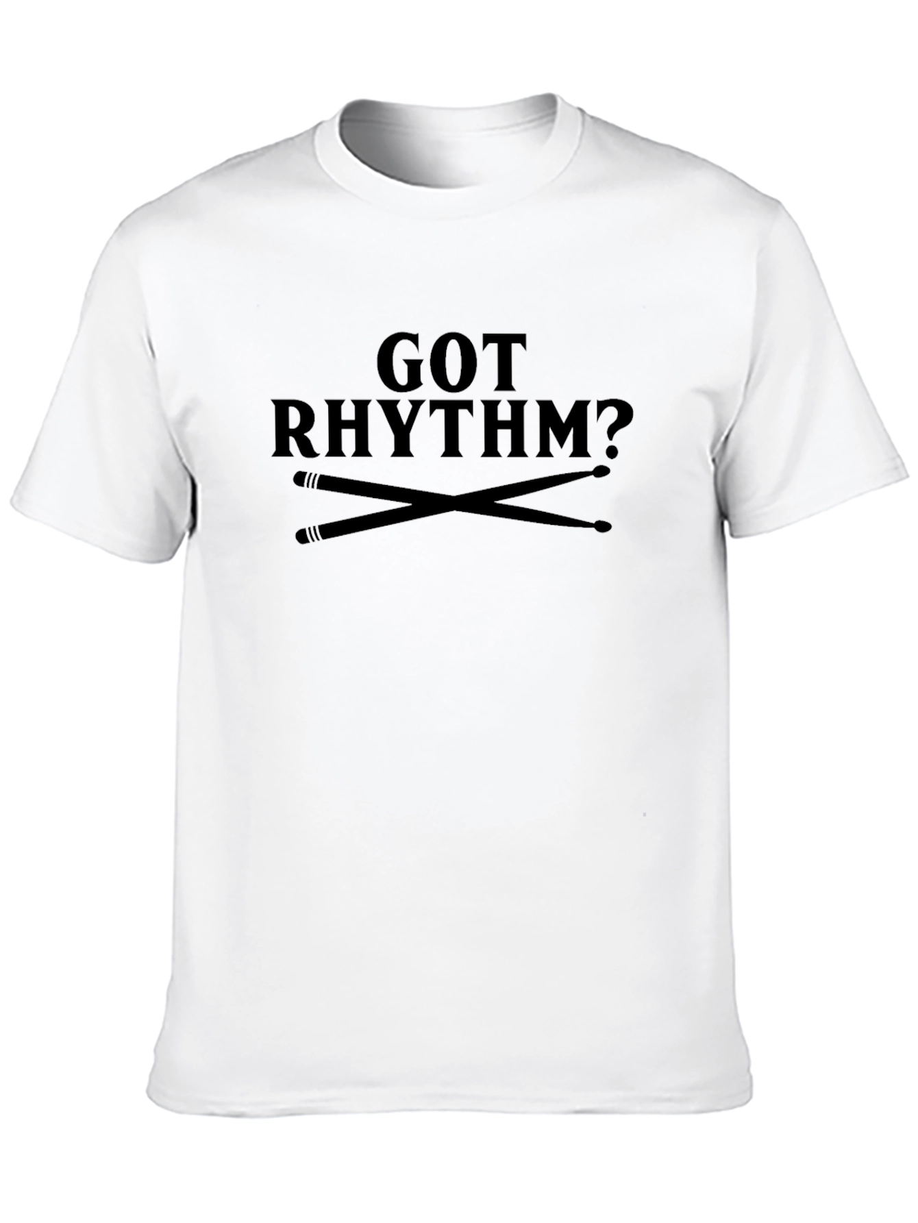 Got Rhythm? Mens Black Graphic T-Shirt