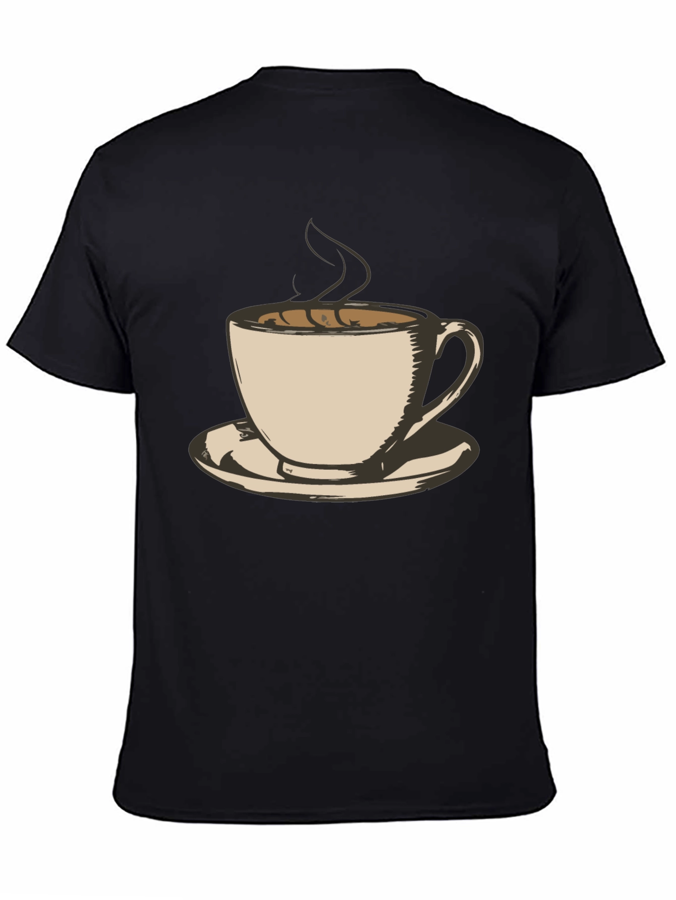 Coffee Cup Graphic Tee - Black Unisex T-Shirt