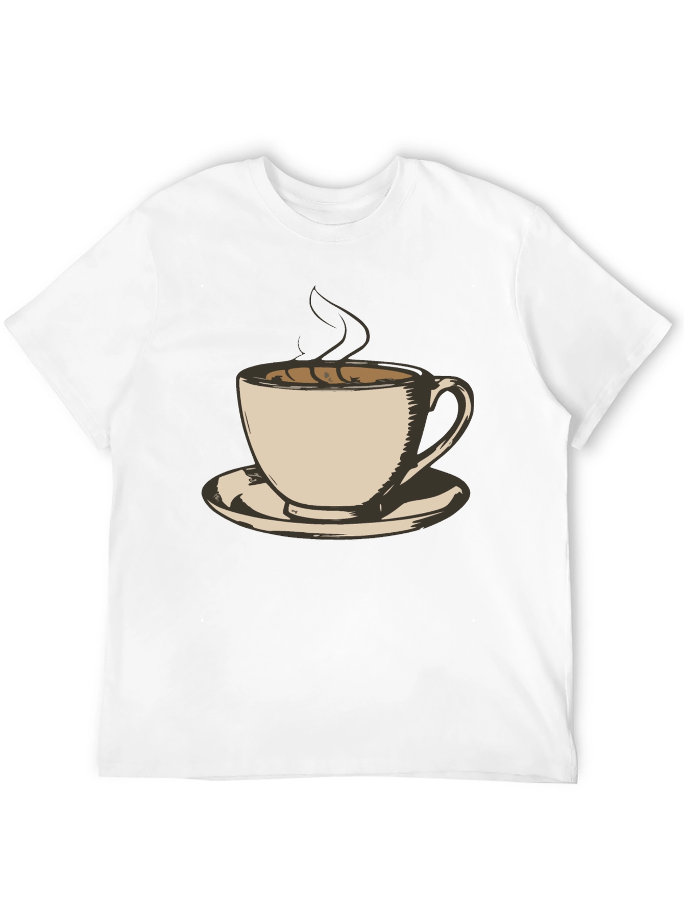 Coffee Cup Graphic Tee - Black Unisex T-Shirt