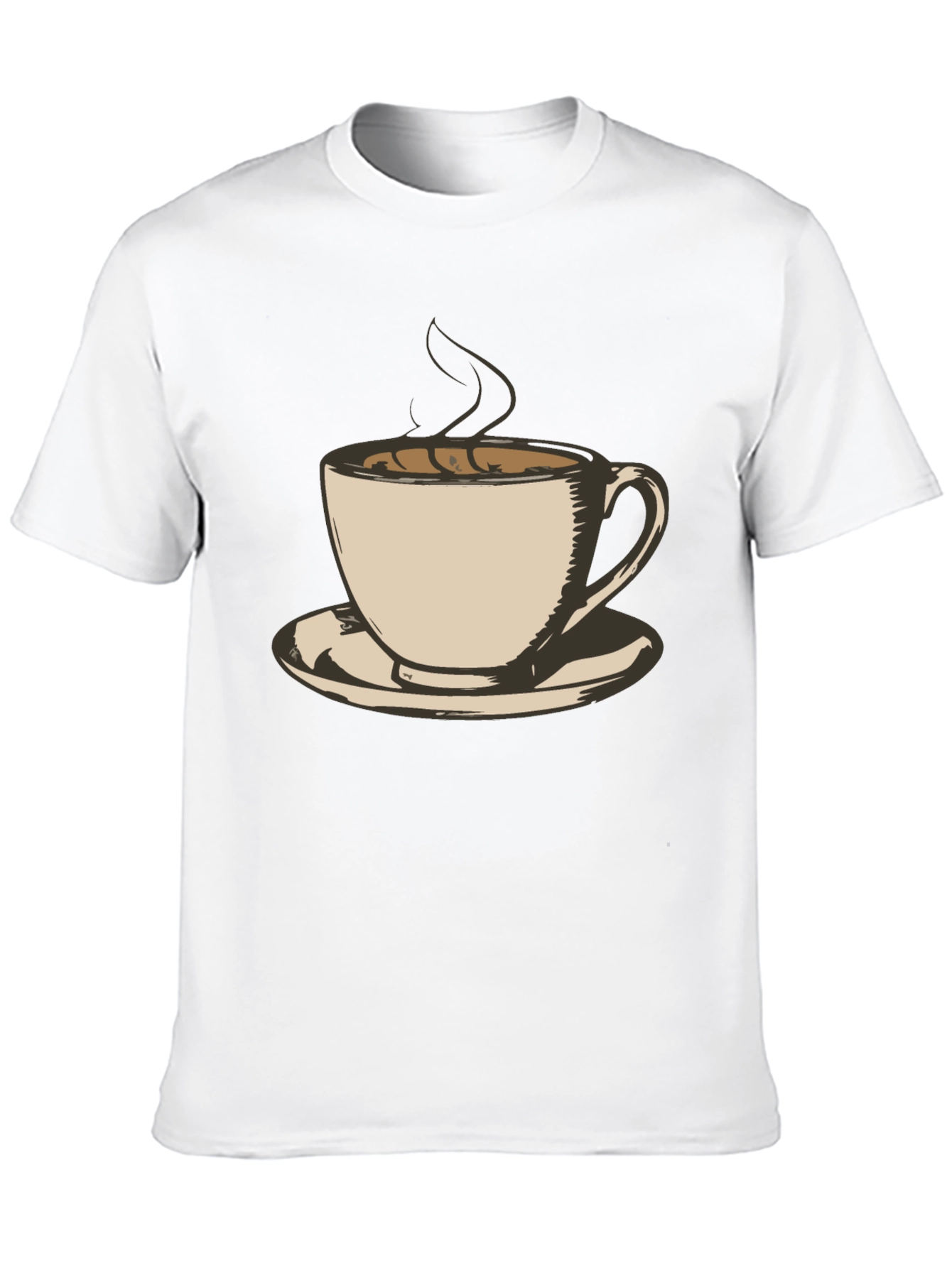 Coffee Cup Graphic Tee - Black Unisex T-Shirt