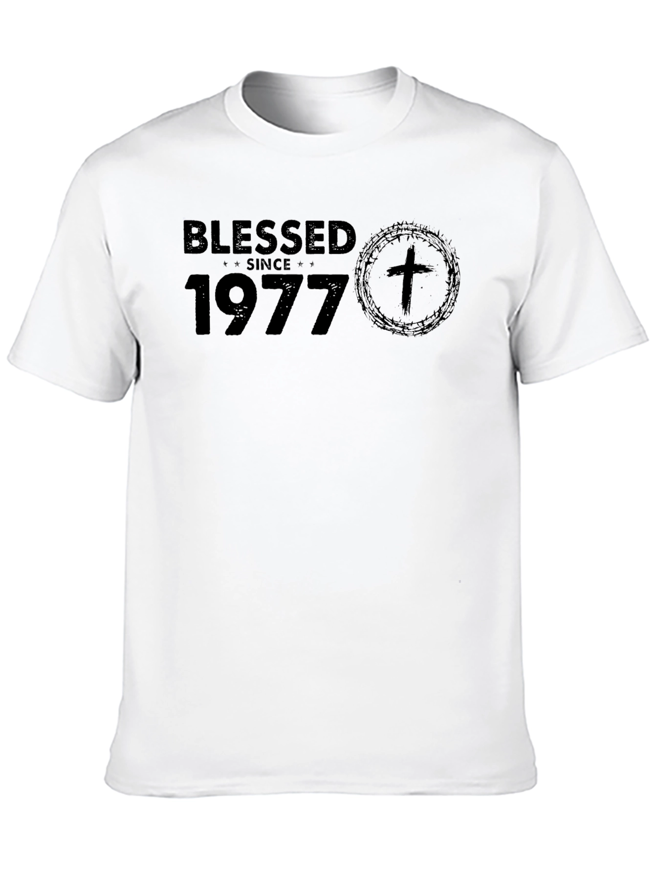 Blessed Since 1977 Graphic T-Shirt