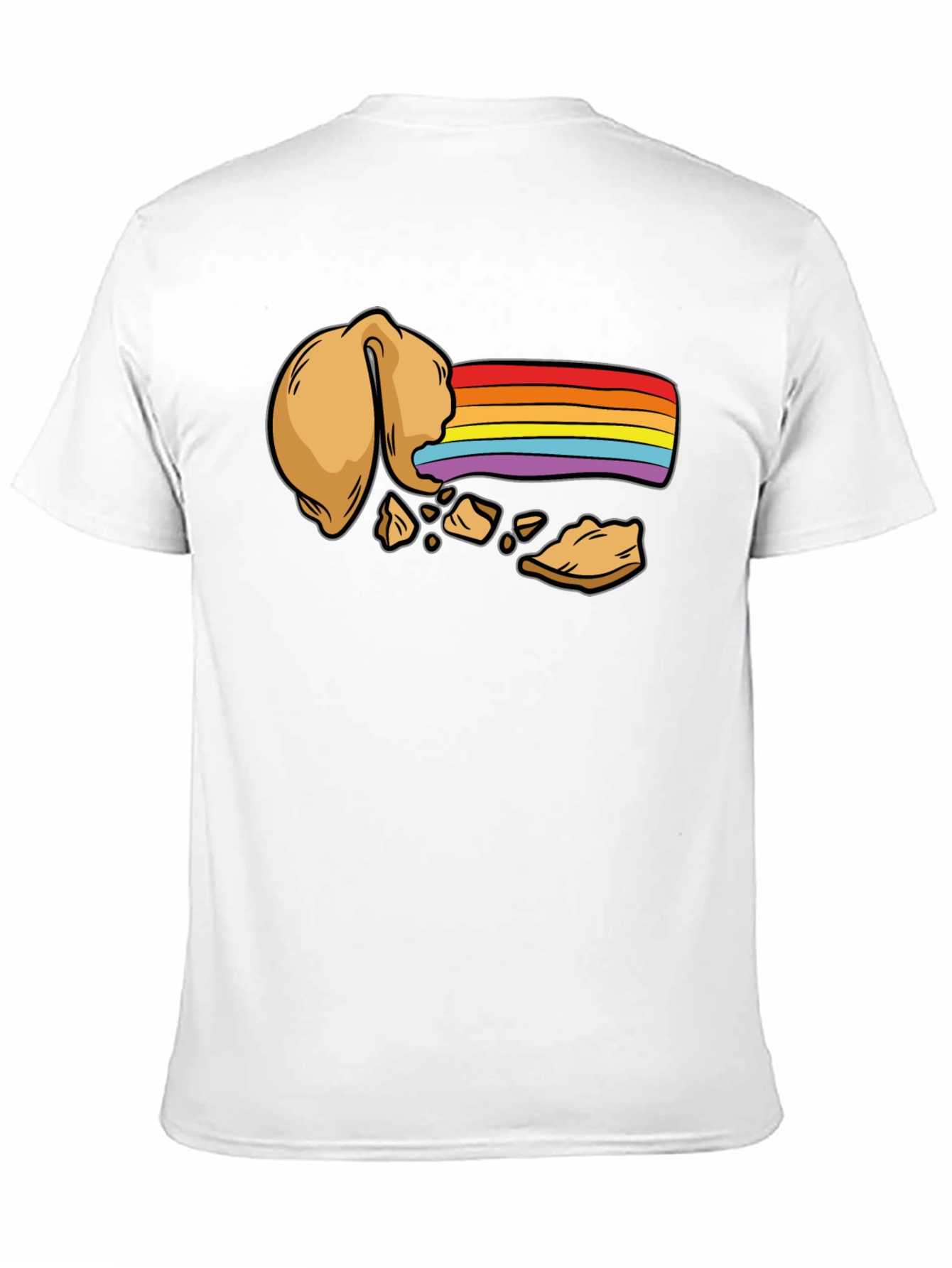 Rainbow Fortune Cookie T-Shirt - Unisex Black Tee