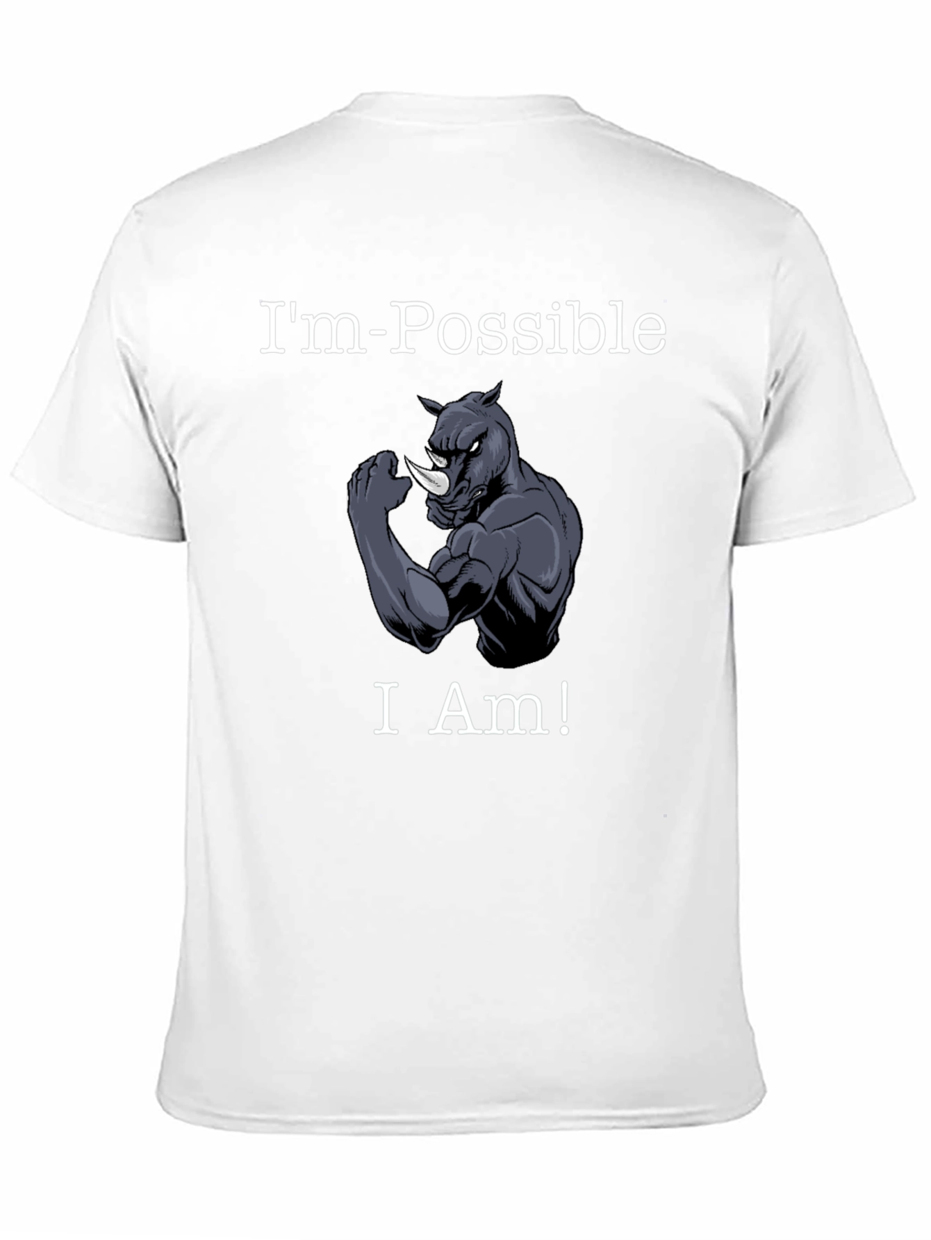 Im-Possible Rhino Mens Black T-Shirt