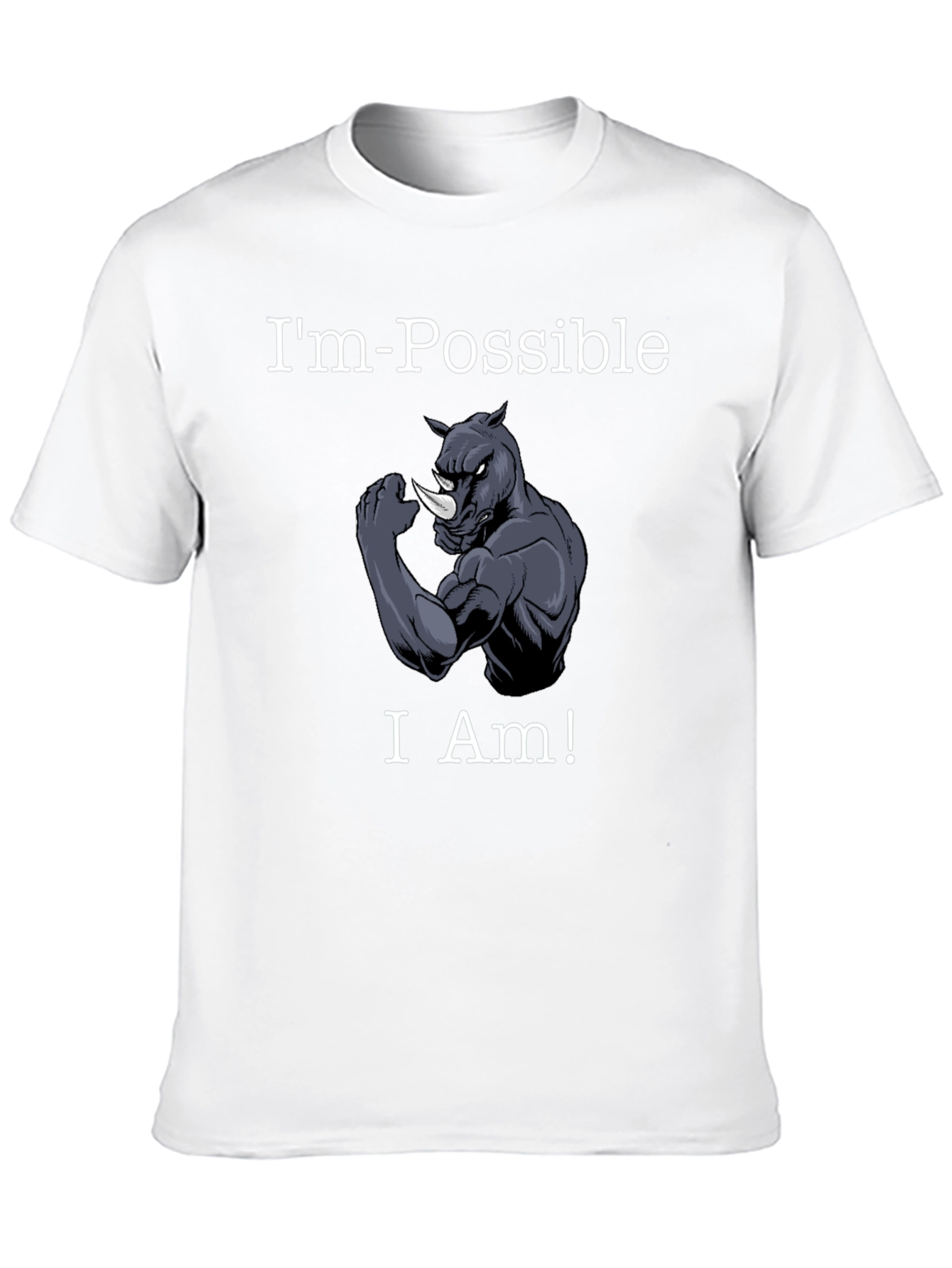 Im-Possible Rhino Mens Black T-Shirt