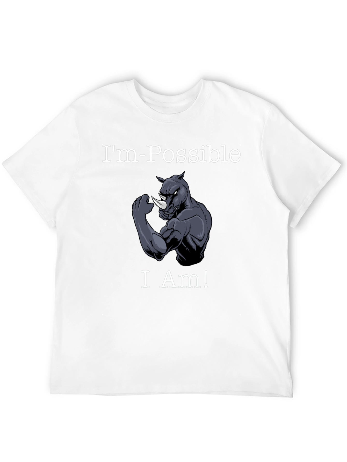 Im-Possible Rhino Mens Black T-Shirt