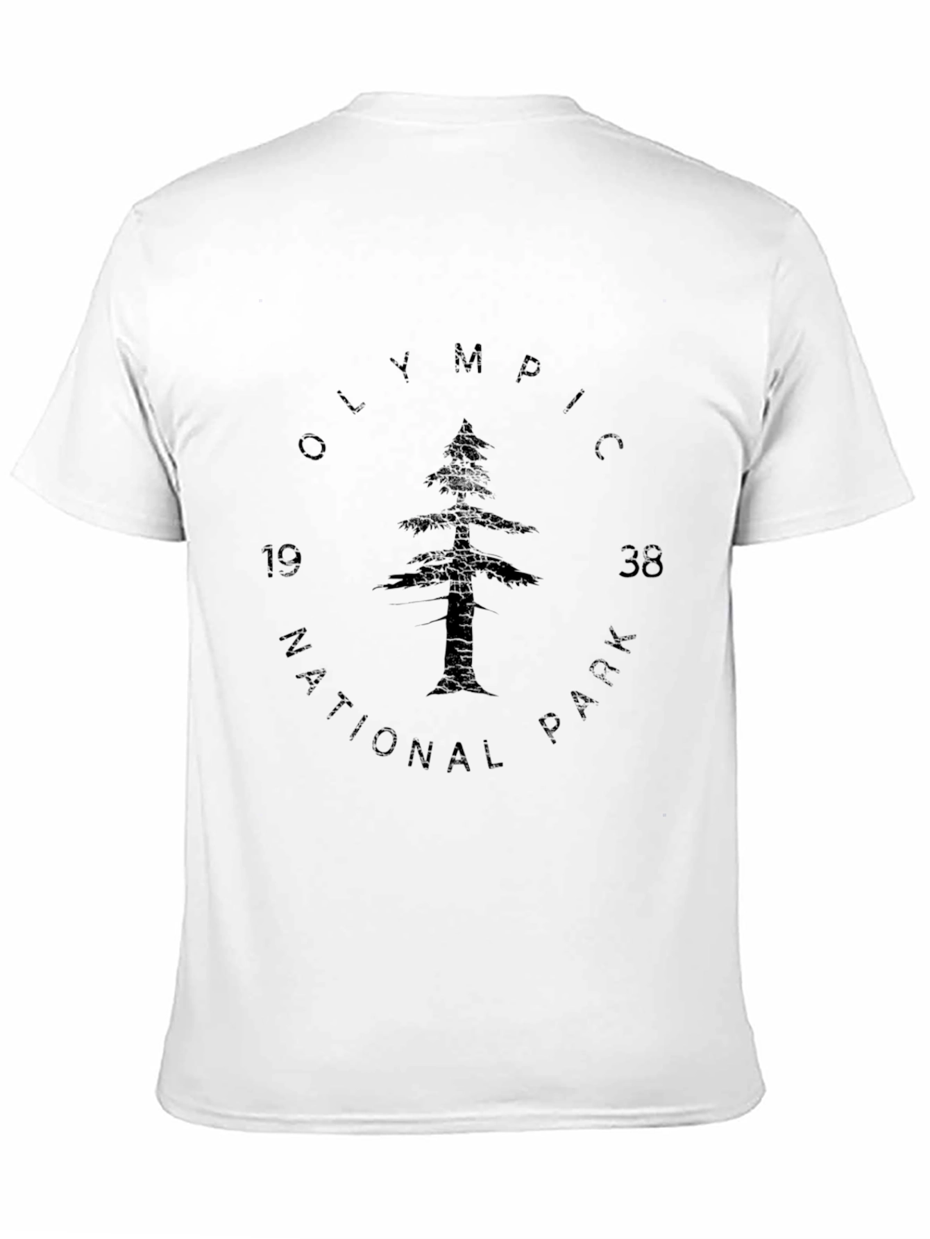 Olympic National Park 1938 Black T-Shirt