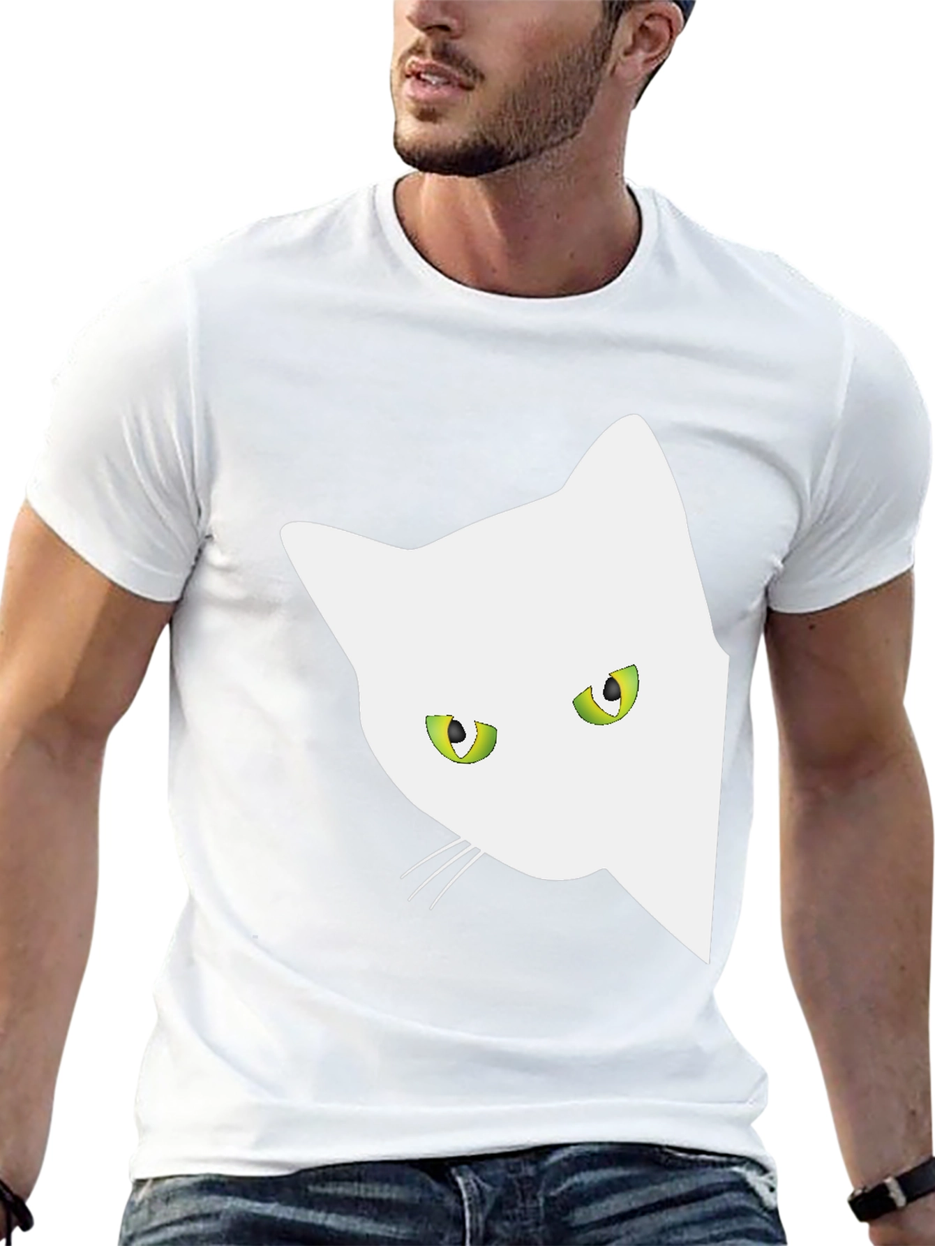Black Cat Peekaboo T-Shirt