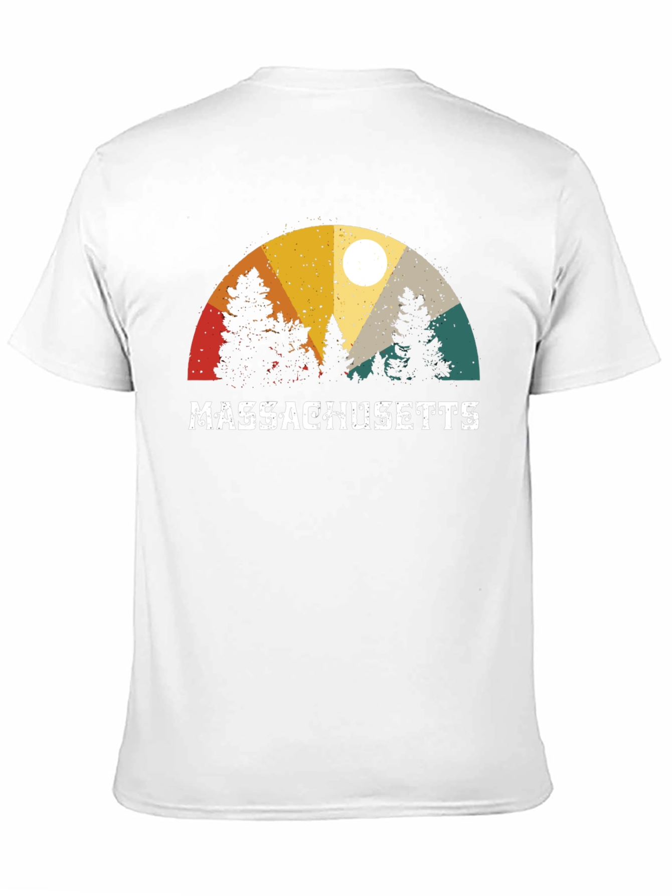 Massachusetts Retro Graphic T-Shirt