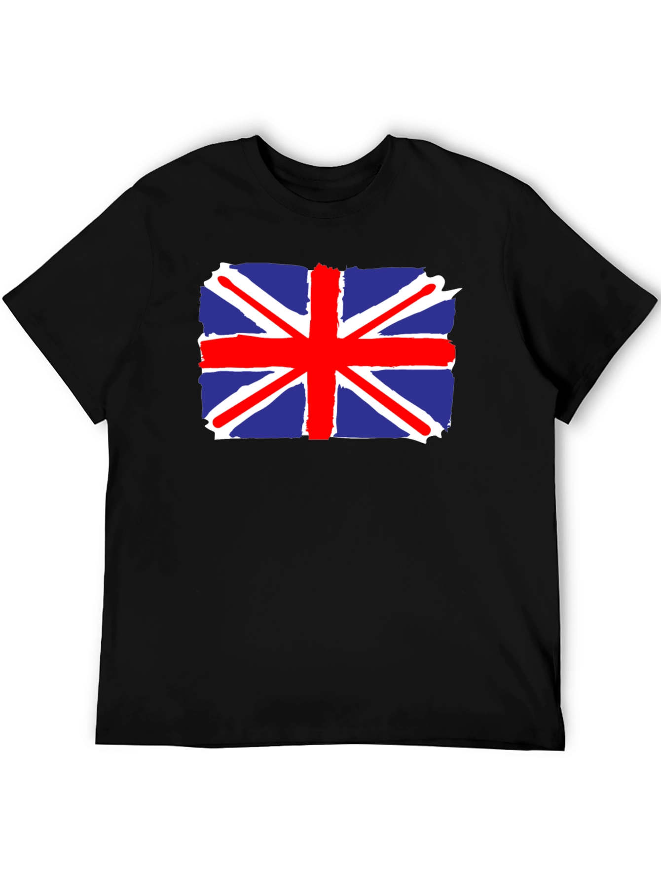 Union Jack Flag T-Shirt - Mens Black Tee